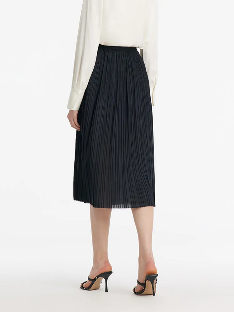 Pleated Women Half Skirt With Elastic Waistband sold by Goelia product image thumbnail 5