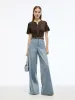 Henley Neck Women Knit Top sold by Goelia