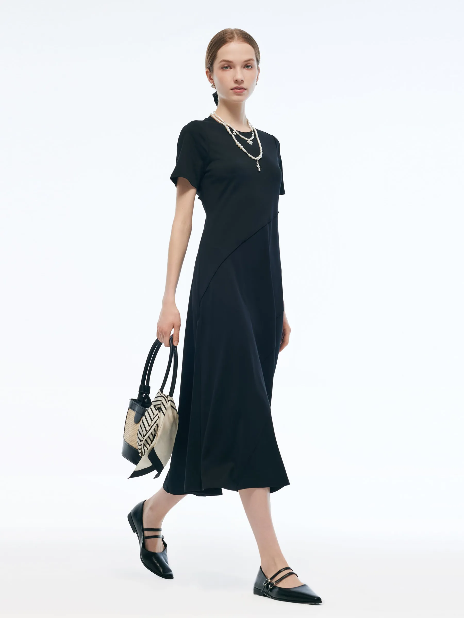 Back Twist Women Maxi T-Shirt Dress sold by Goelia product image thumbnail 5