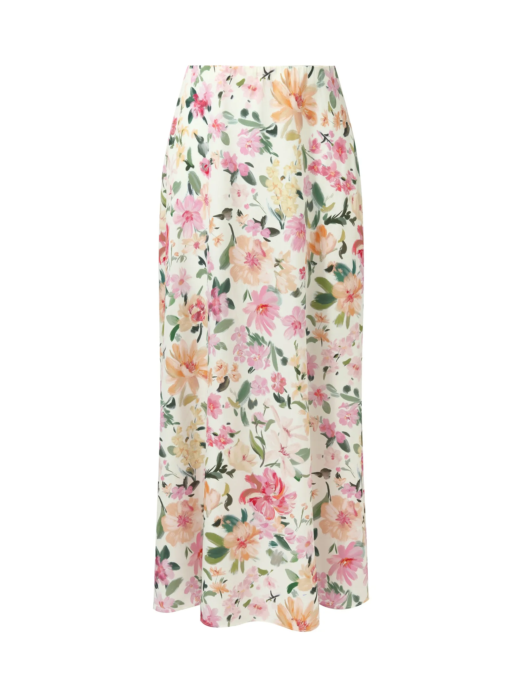 19MM Mulberry Silk Floral Print Women Skirt sold by Goelia product image thumbnail 5