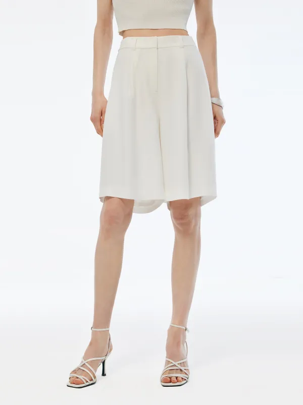 100% Acetate Women Knee Length Shorts sold by Goelia