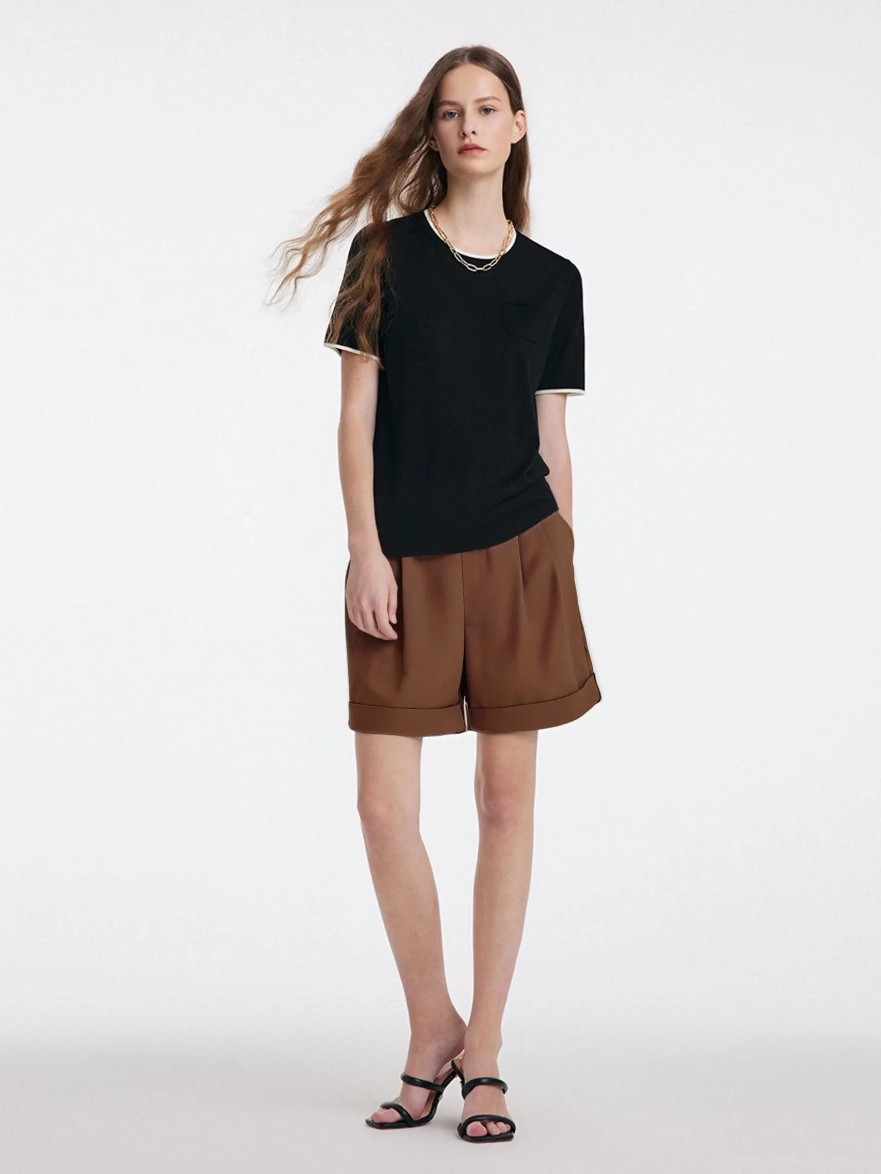 Loose Fit A-Line Women Shorts sold by Goelia product image thumbnail 3