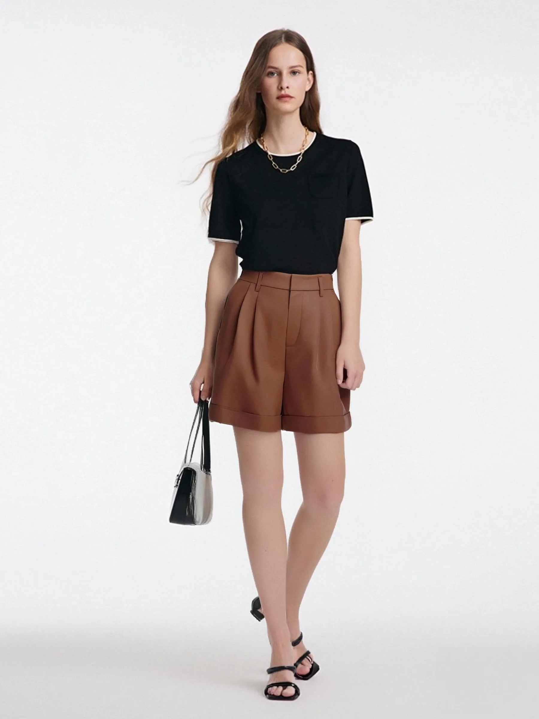 Loose Fit A-Line Women Shorts sold by Goelia product image thumbnail 2