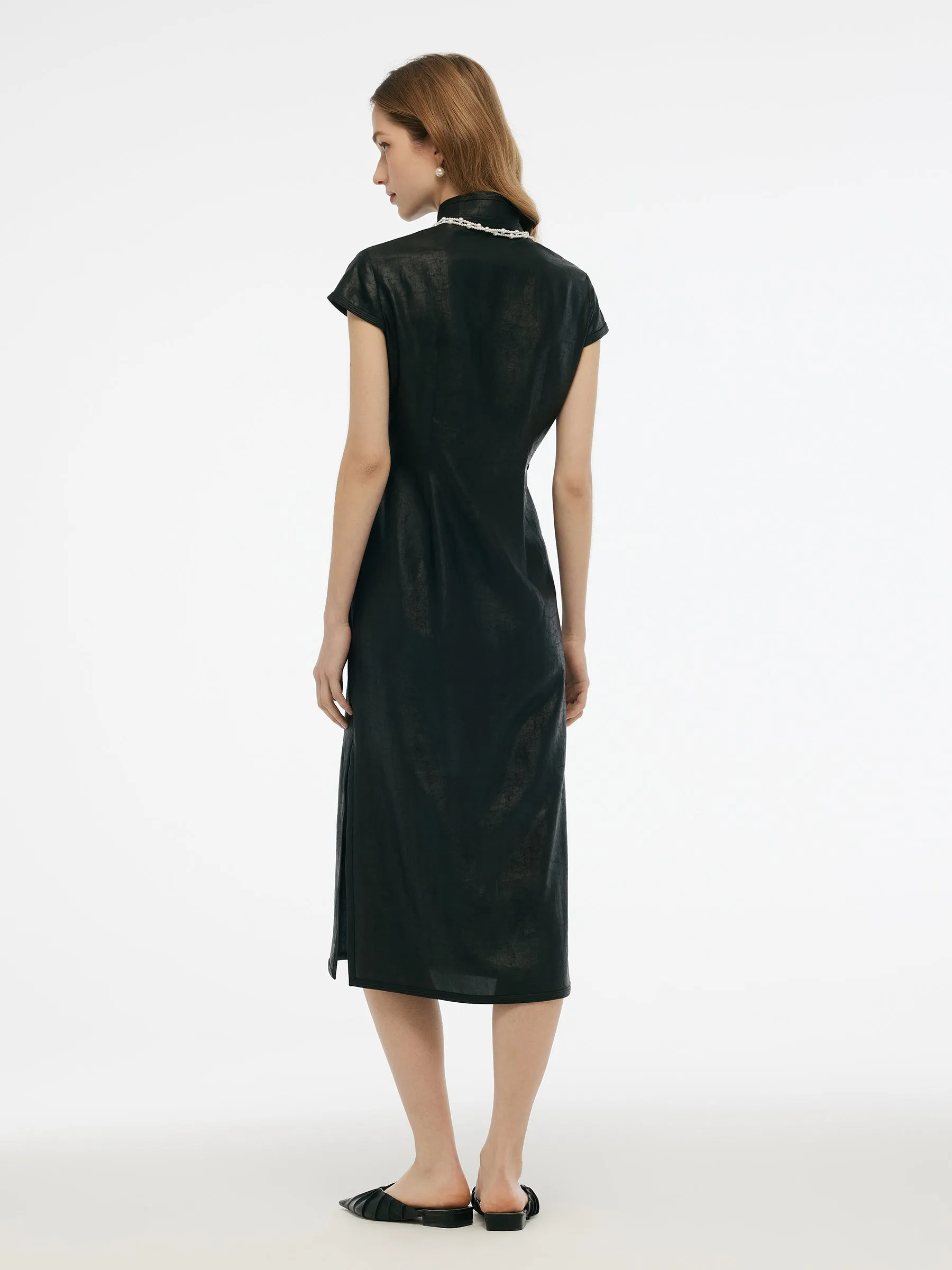 16MM Xiang Yun Silk Women Qipao Midi Dress sold by Goelia product image thumbnail 3