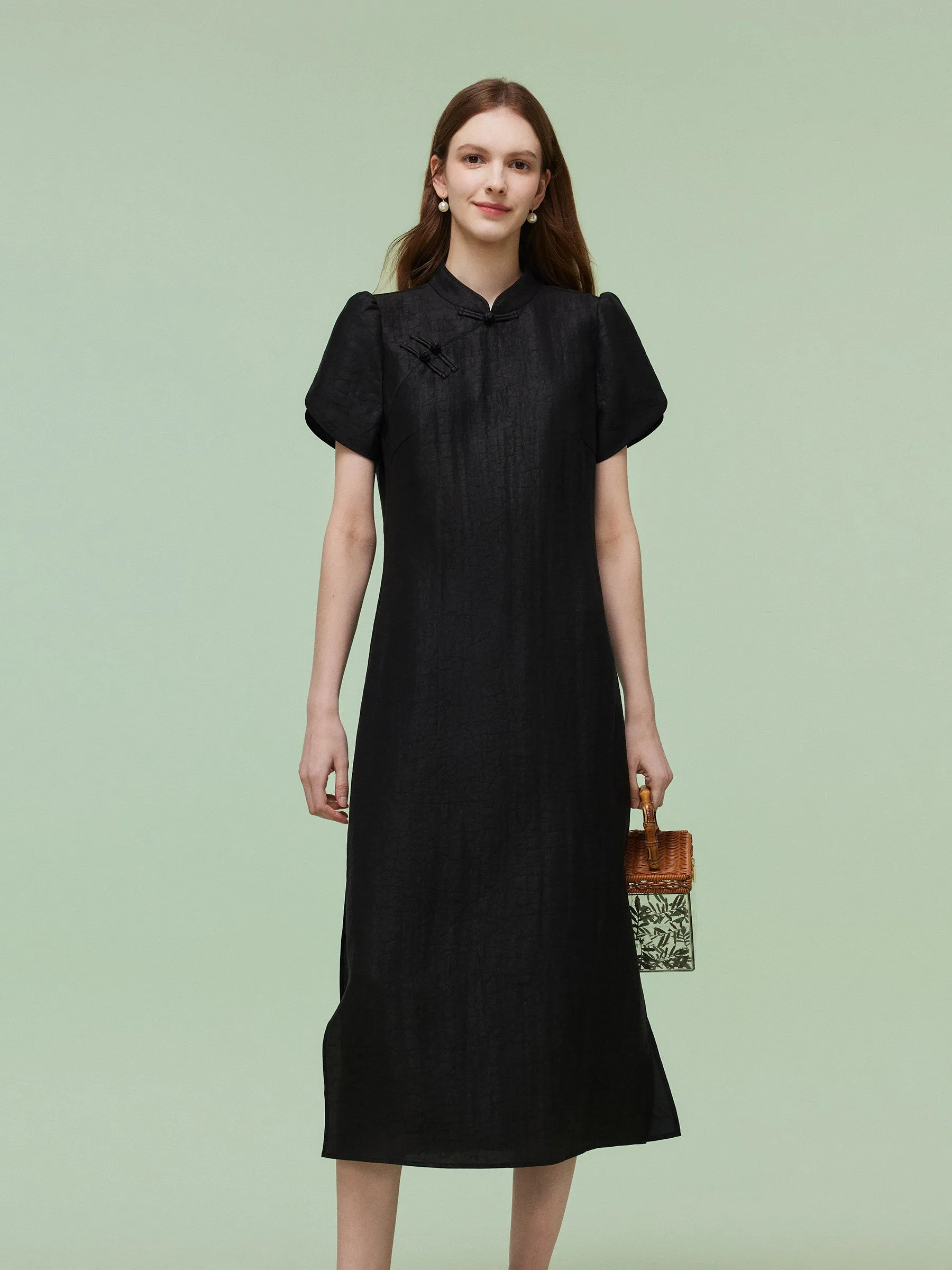 18MM Xiang Yun Silk Women Qipao Maxi Dress sold by Goelia