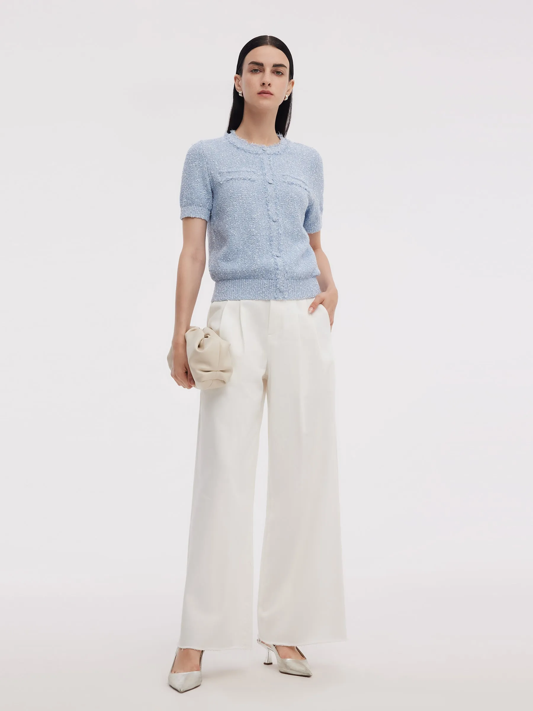 Frayed Edge Women Knit Top sold by Goelia product image thumbnail 2