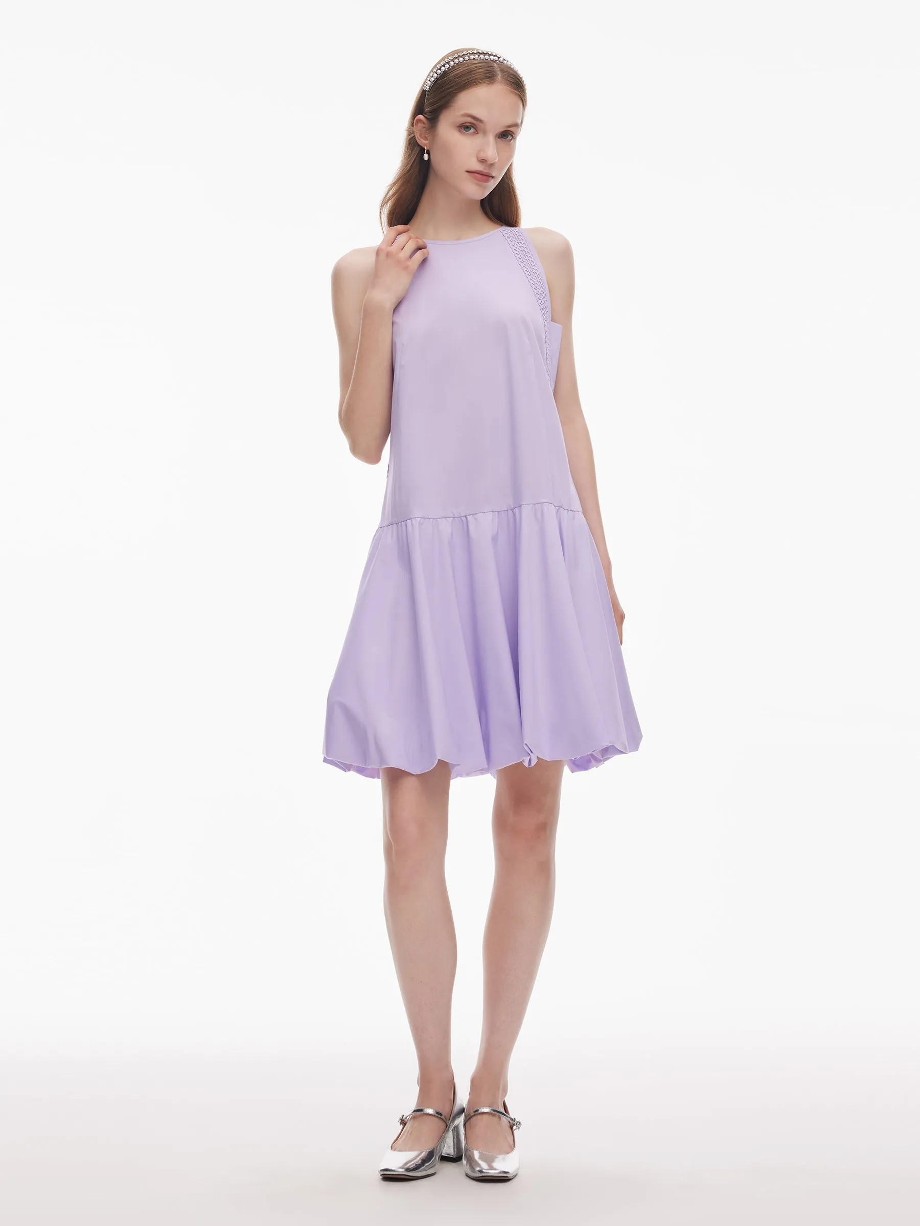 A-Line Flared Hem Women Mini Vest Dress sold by Goelia product image thumbnail 2