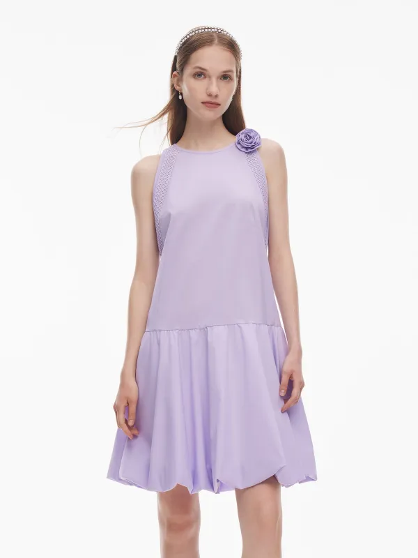 A-Line Flared Hem Women Mini Vest Dress sold by Goelia