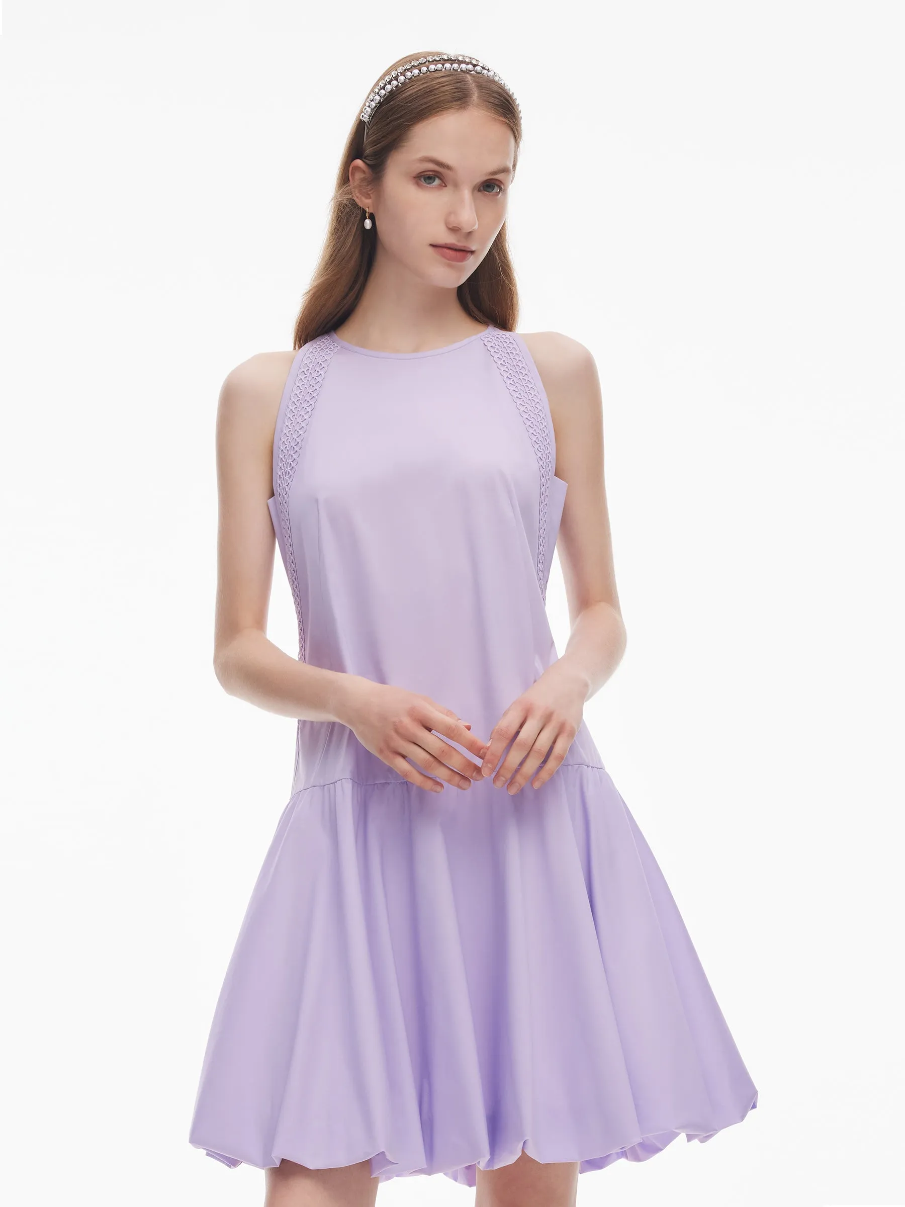 A-Line Flared Hem Women Mini Vest Dress sold by Goelia product image thumbnail 4