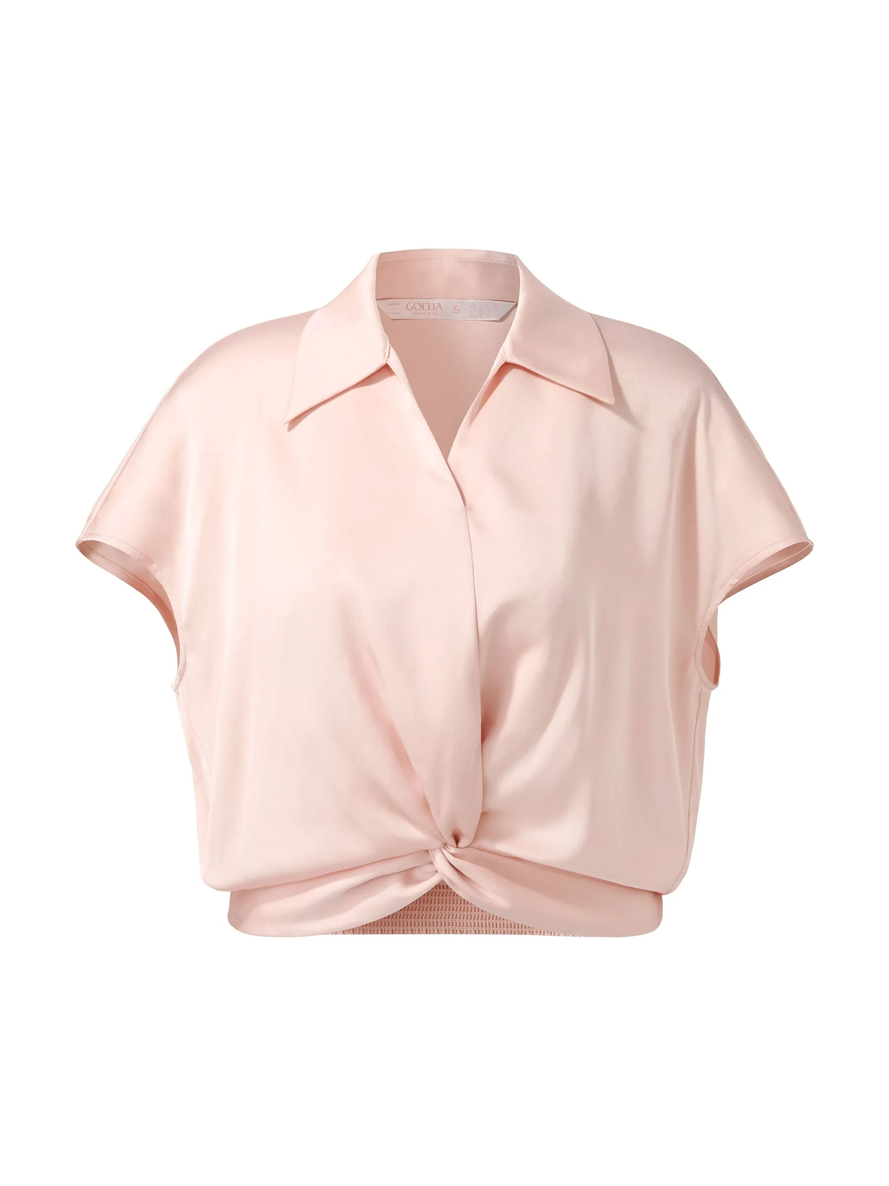 22MM Mulberry Silk Twist Front Women Blouse sold by Goelia product image thumbnail 4