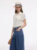 22MM Mulberry Silk Women Bow Tie Neck Shirt sold by Goelia