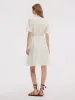 Tencel Blend Embroidered Women Midi Dress sold by Goelia