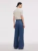 100% Tencel Denim Women Adjustable Waist Jeans sold by Goelia