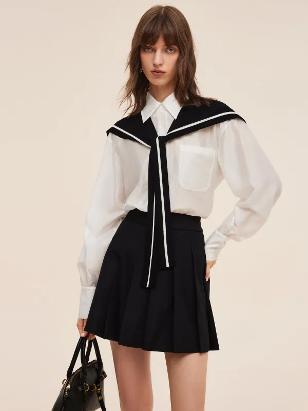 Tencel Blend Women Long Sleeve Shirt sold by Goelia