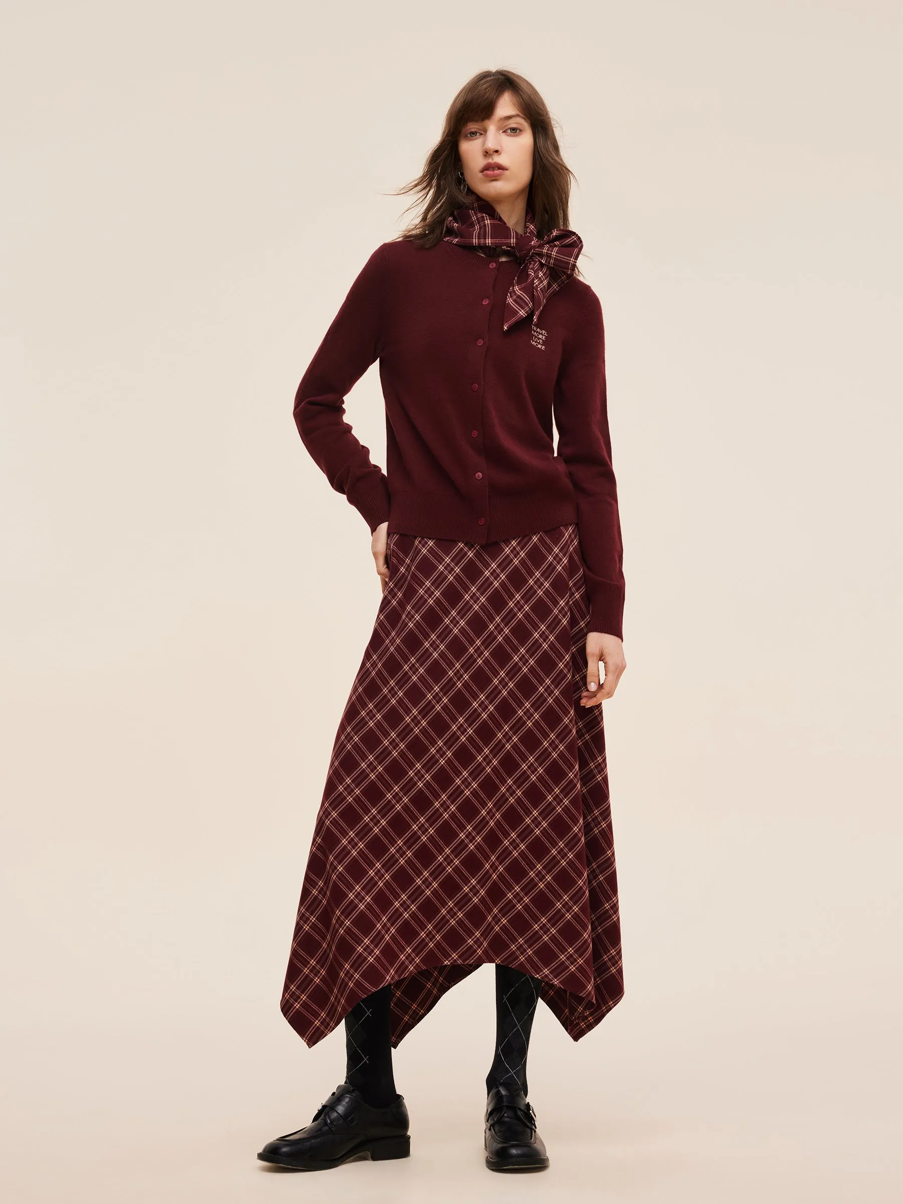 100% Wool Letter Embroidered Women Cardigan sold by Goelia product image thumbnail 4