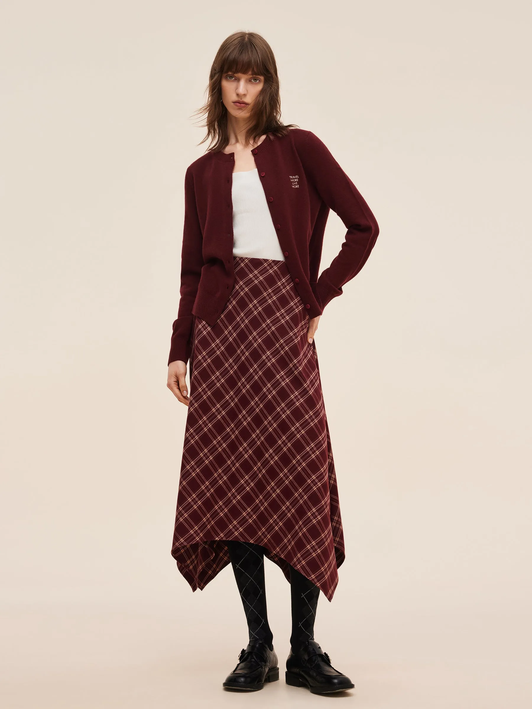 100% Wool Letter Embroidered Women Cardigan sold by Goelia product image thumbnail 2