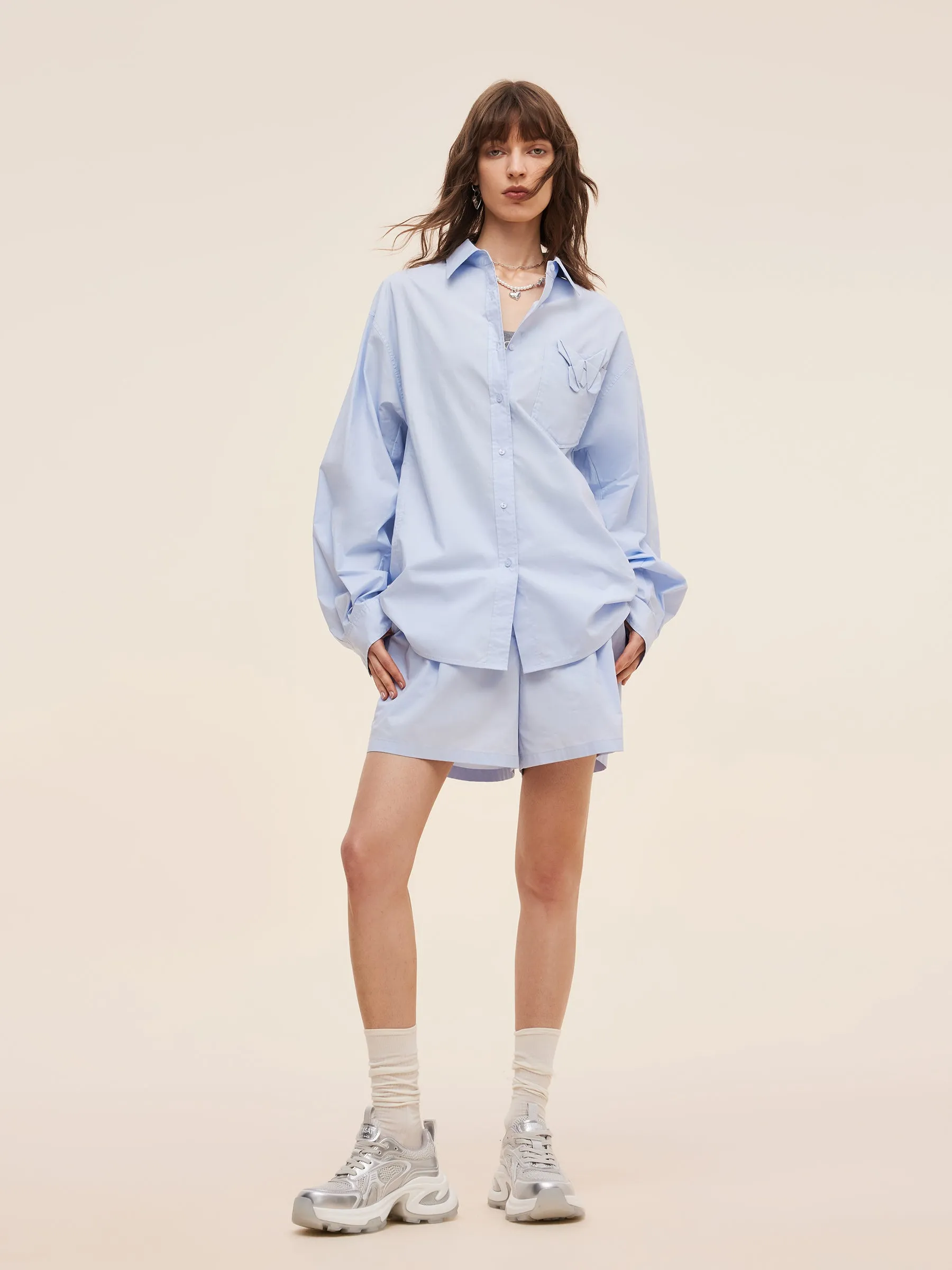 100% Cotton 3D Butterfly Women Loose Fit Shirt sold by Goelia product image thumbnail 3