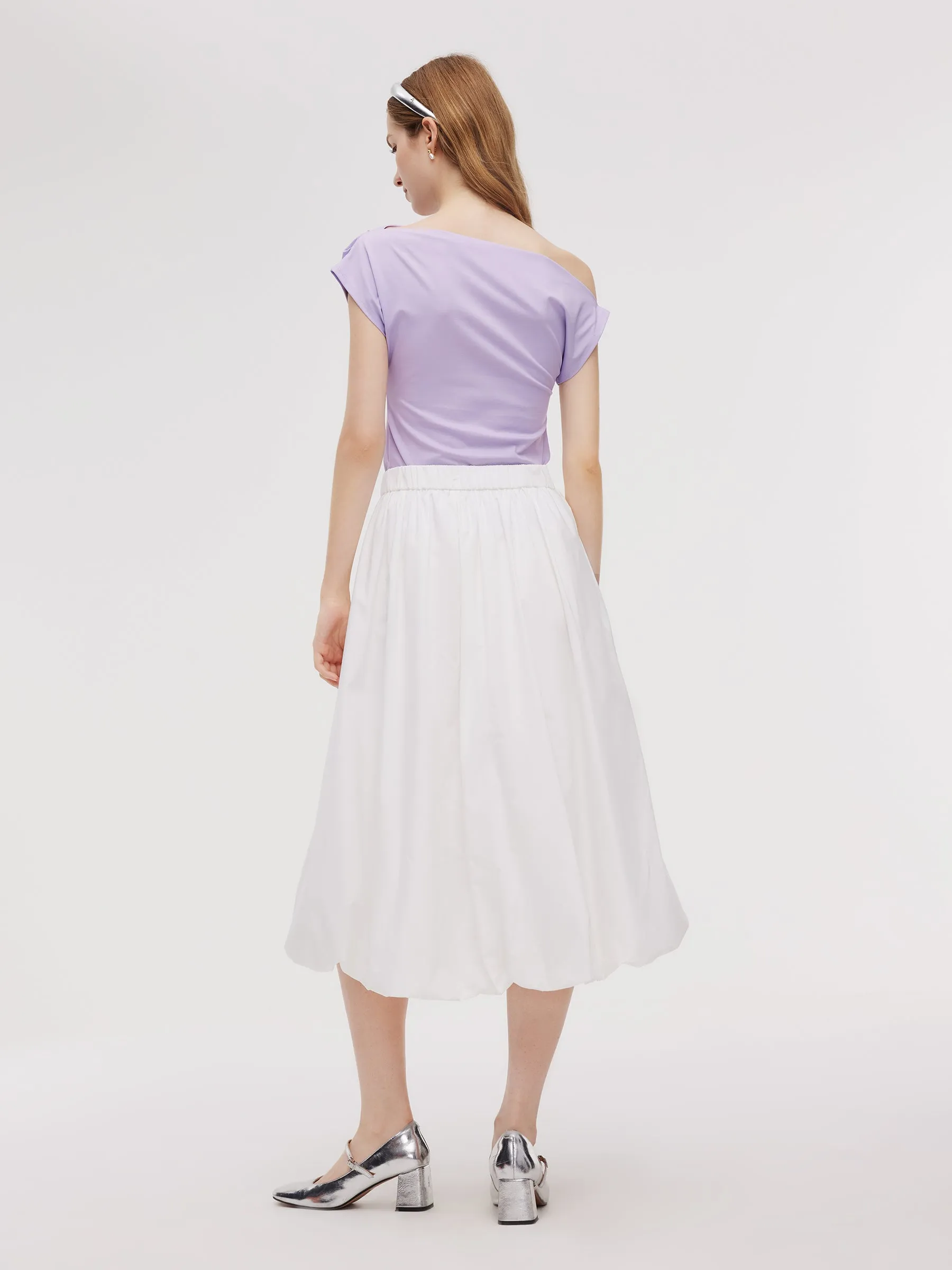 100% Cotton Bubble Hem Women Skirt sold by Goelia product image thumbnail 4