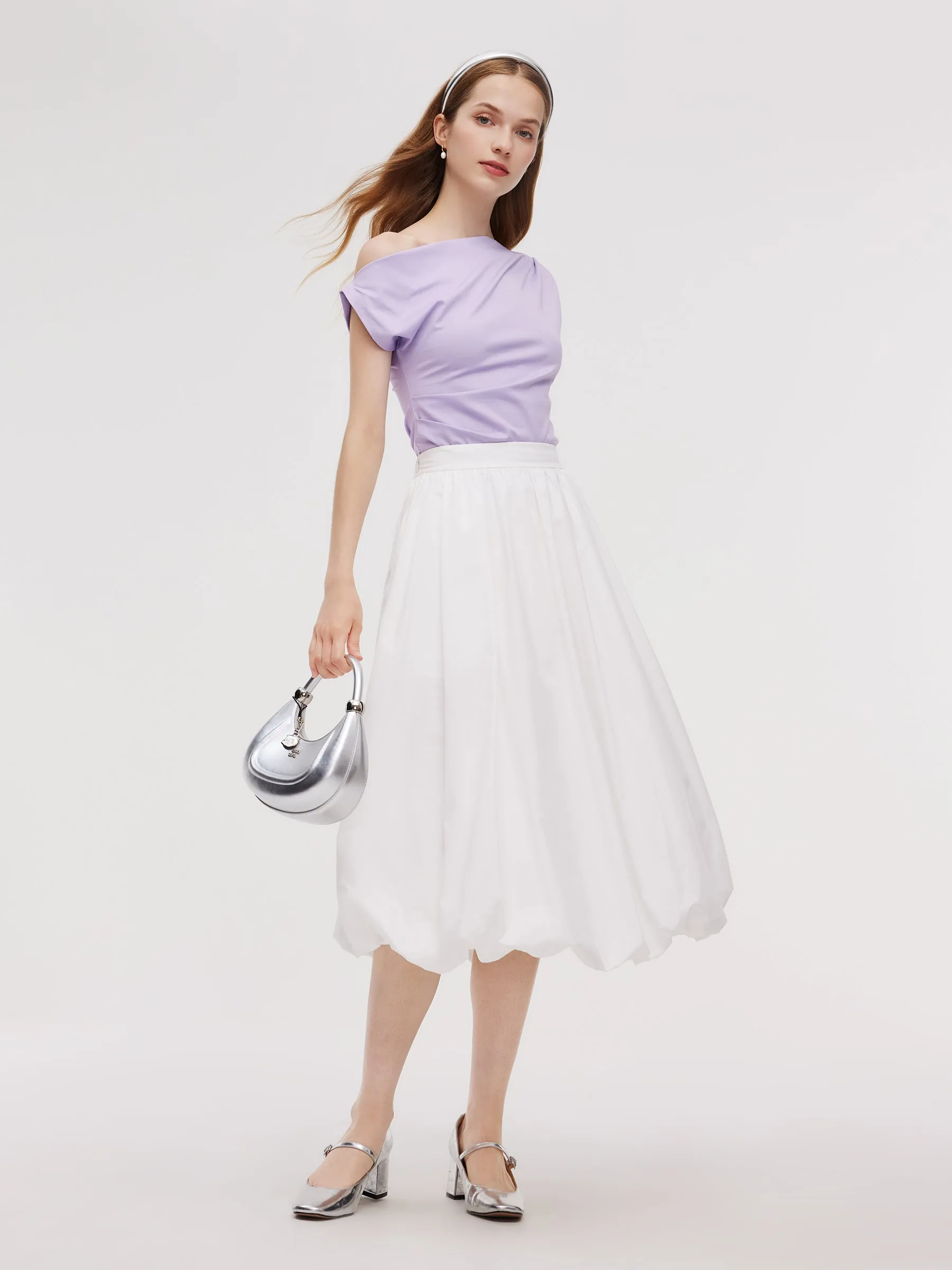 100% Cotton Bubble Hem Women Skirt sold by Goelia product image thumbnail 2