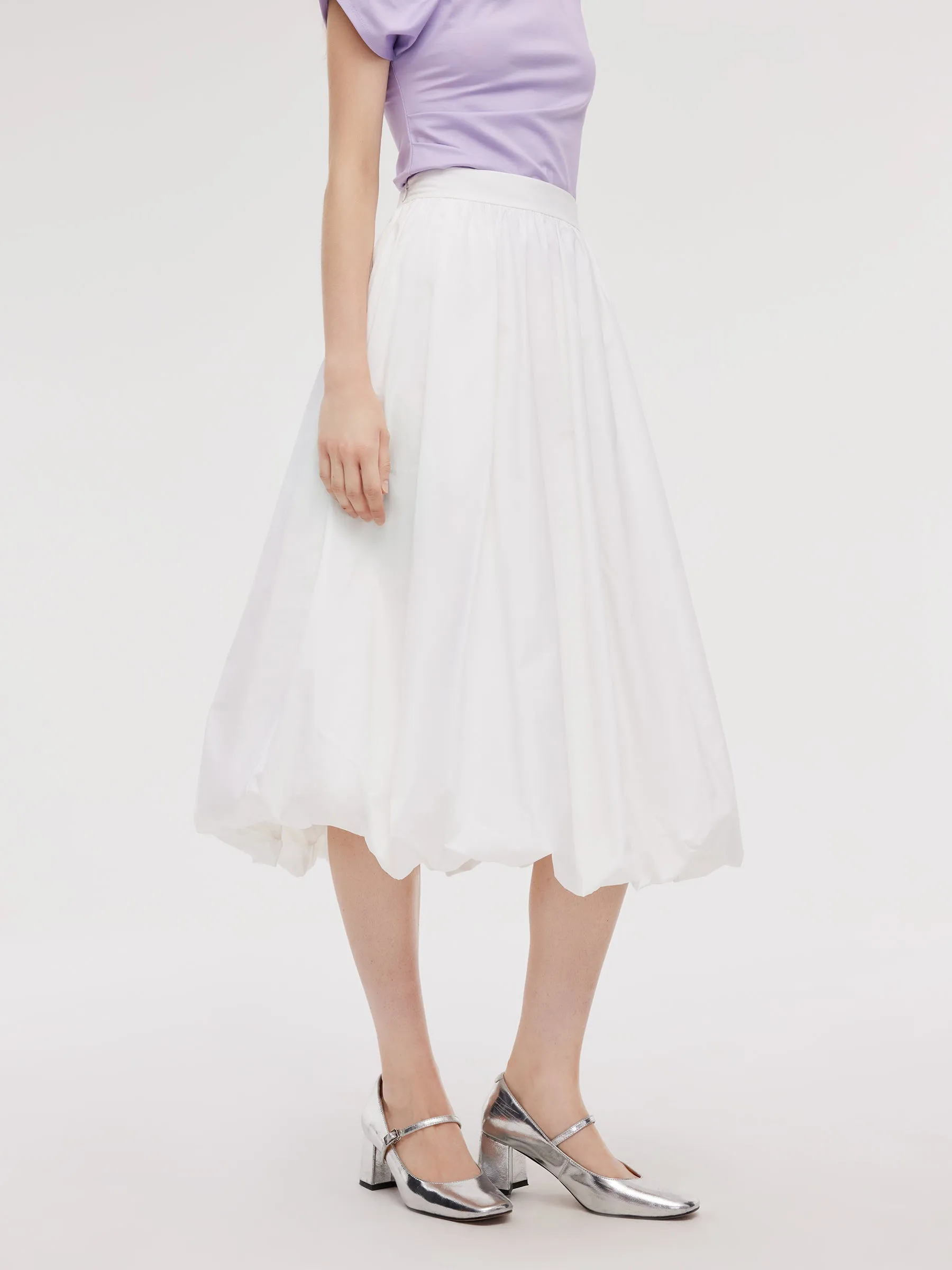 100% Cotton Bubble Hem Women Skirt sold by Goelia product image thumbnail 5