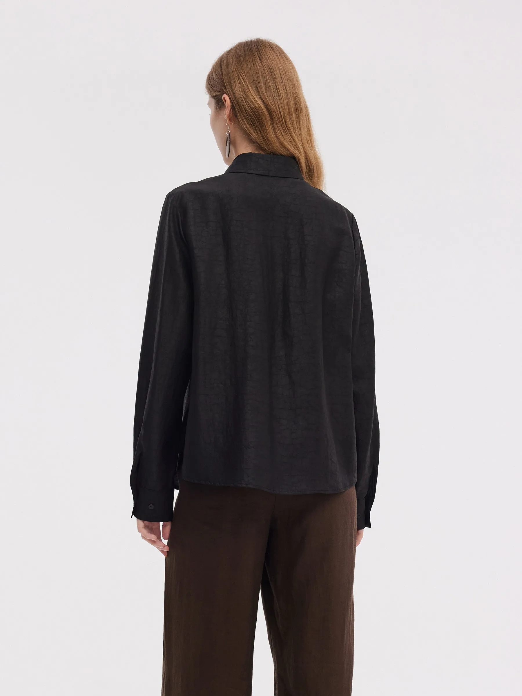 18MM Xiang Yun Silk Cross Front Collar Women Blouse sold by Goelia product image thumbnail 3