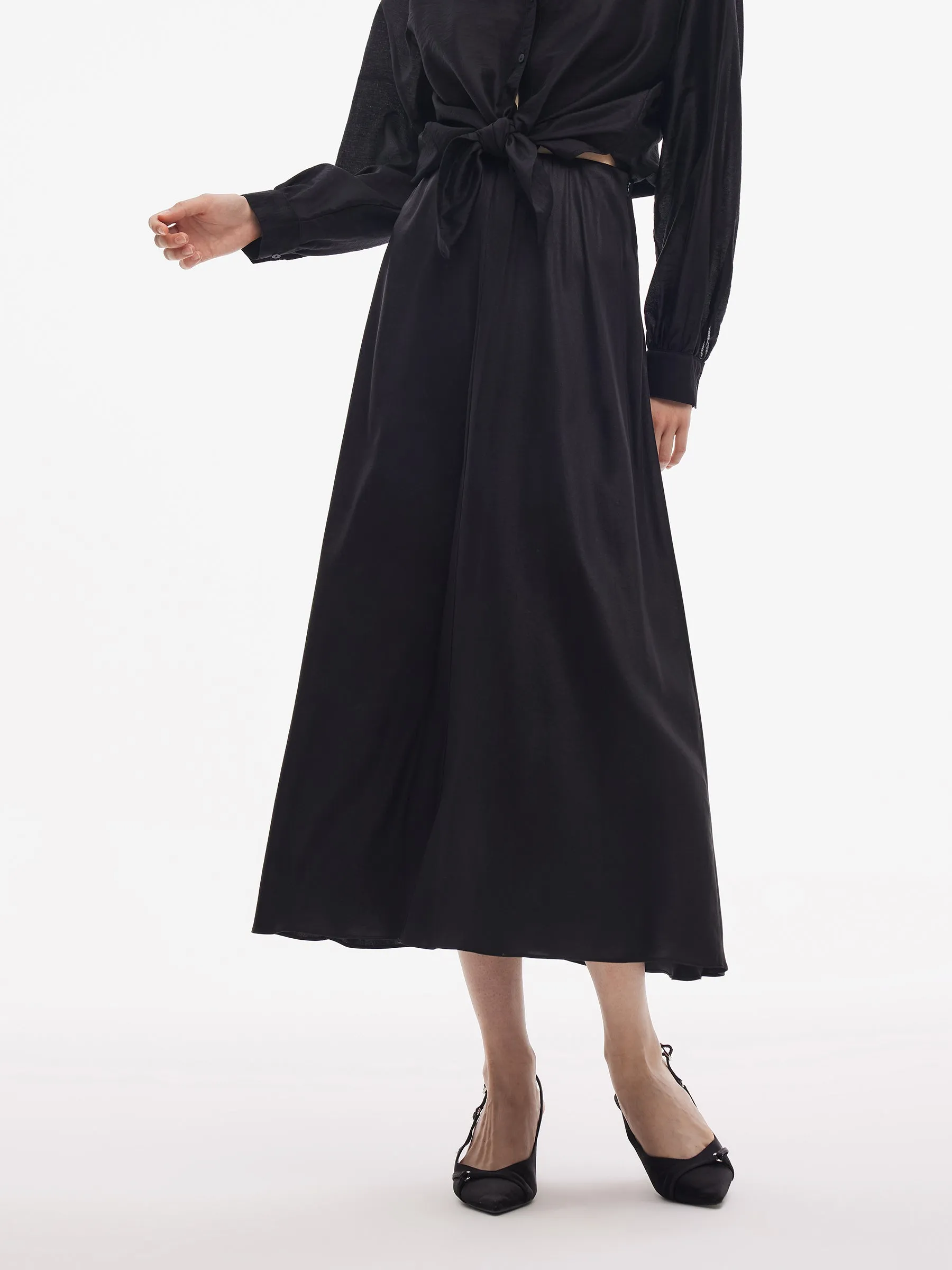 19MM Xiang Yun Silk Women Elastic Waist Skirt sold by Goelia