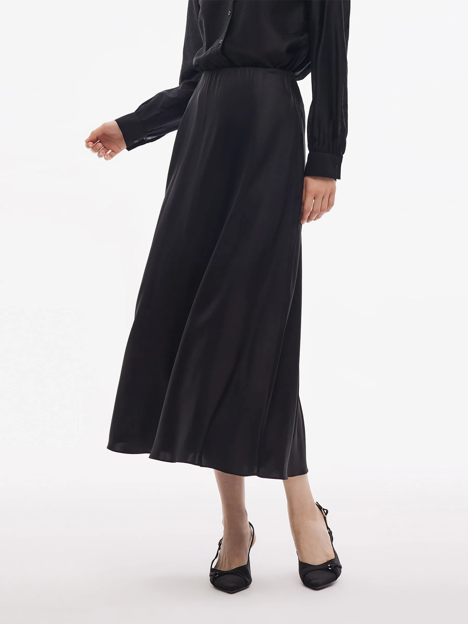 19MM Xiang Yun Silk Women Elastic Waist Skirt sold by Goelia product image thumbnail 4