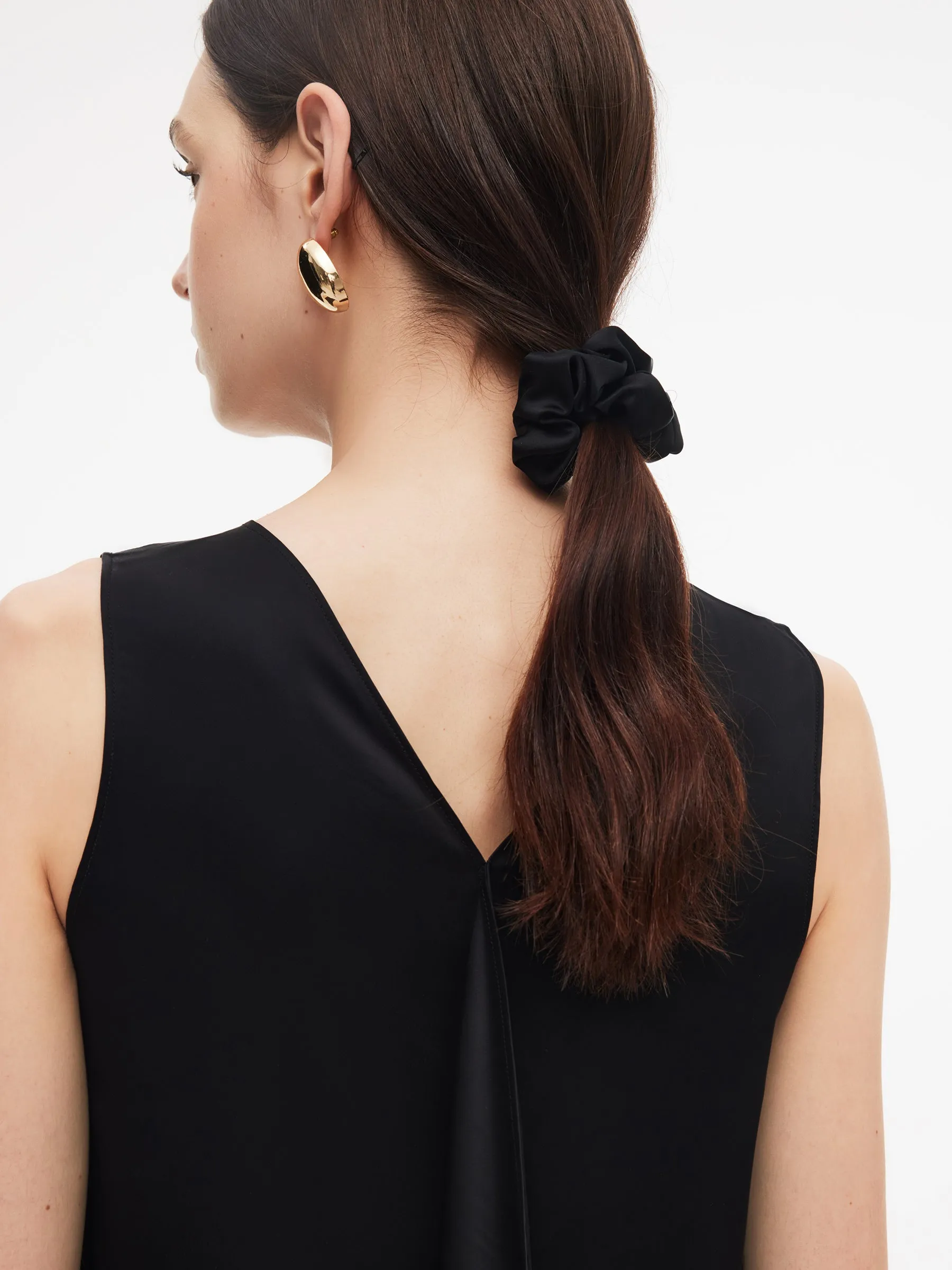 Triacetate Blend Women Sleeveless Reversible Midi Dress sold by Goelia product image thumbnail 2