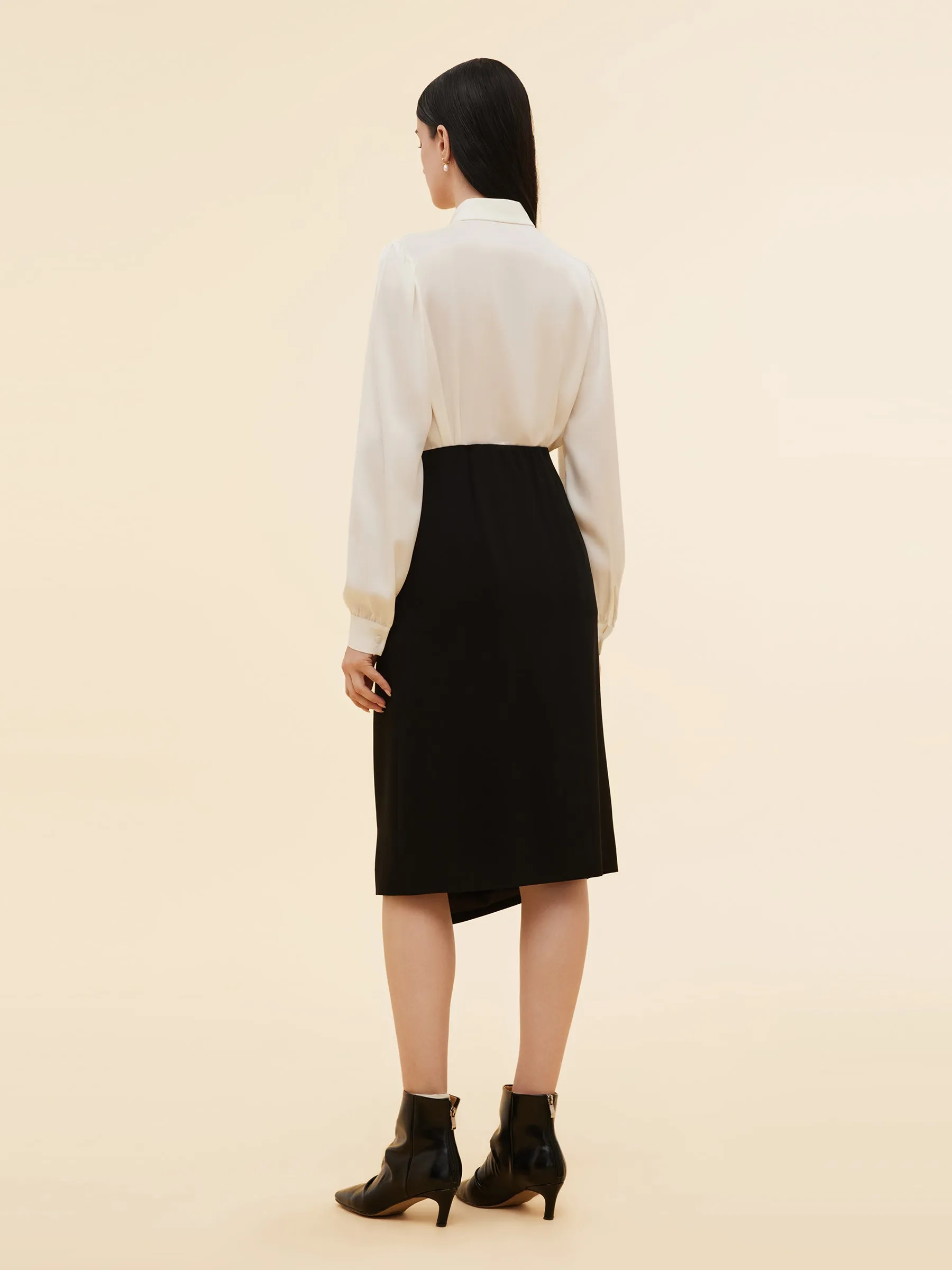 Acetate Blend Women Column Skirt sold by Goelia product image thumbnail 3
