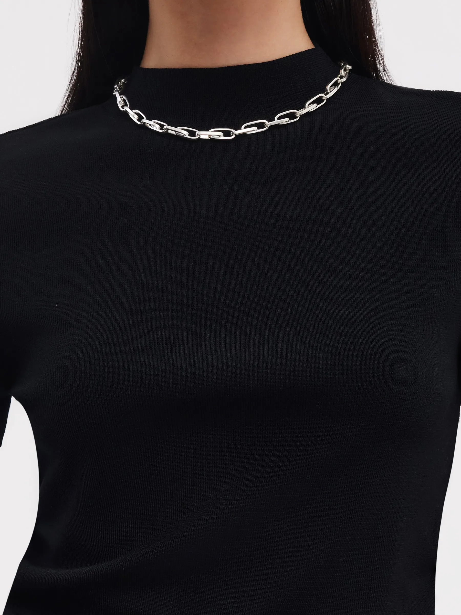 Tencel Acetate Blend Women Side Pleat Knit Top sold by Goelia product image thumbnail 5