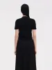 Tencel Acetate Blend Women Side Pleat Knit Top sold by Goelia