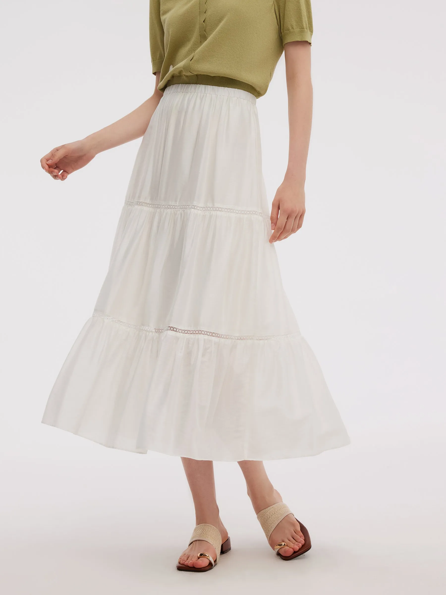 Tencel Blend Women A-Line Skirt sold by Goelia product image thumbnail 4