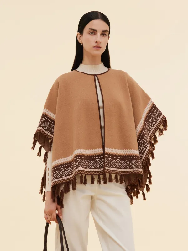 [Preview] Fringe Women Poncho Sweater sold by Goelia