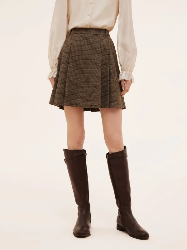 [Preview] Plaid Women Pleated Skirt sold by Goelia