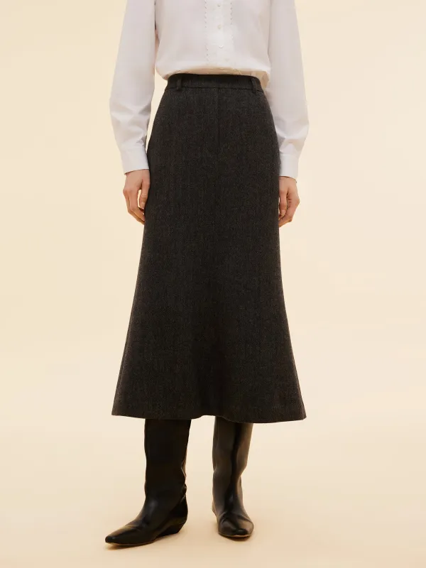 [Preview] 100% Washable Wool Women Mermaid Skirt sold by Goelia