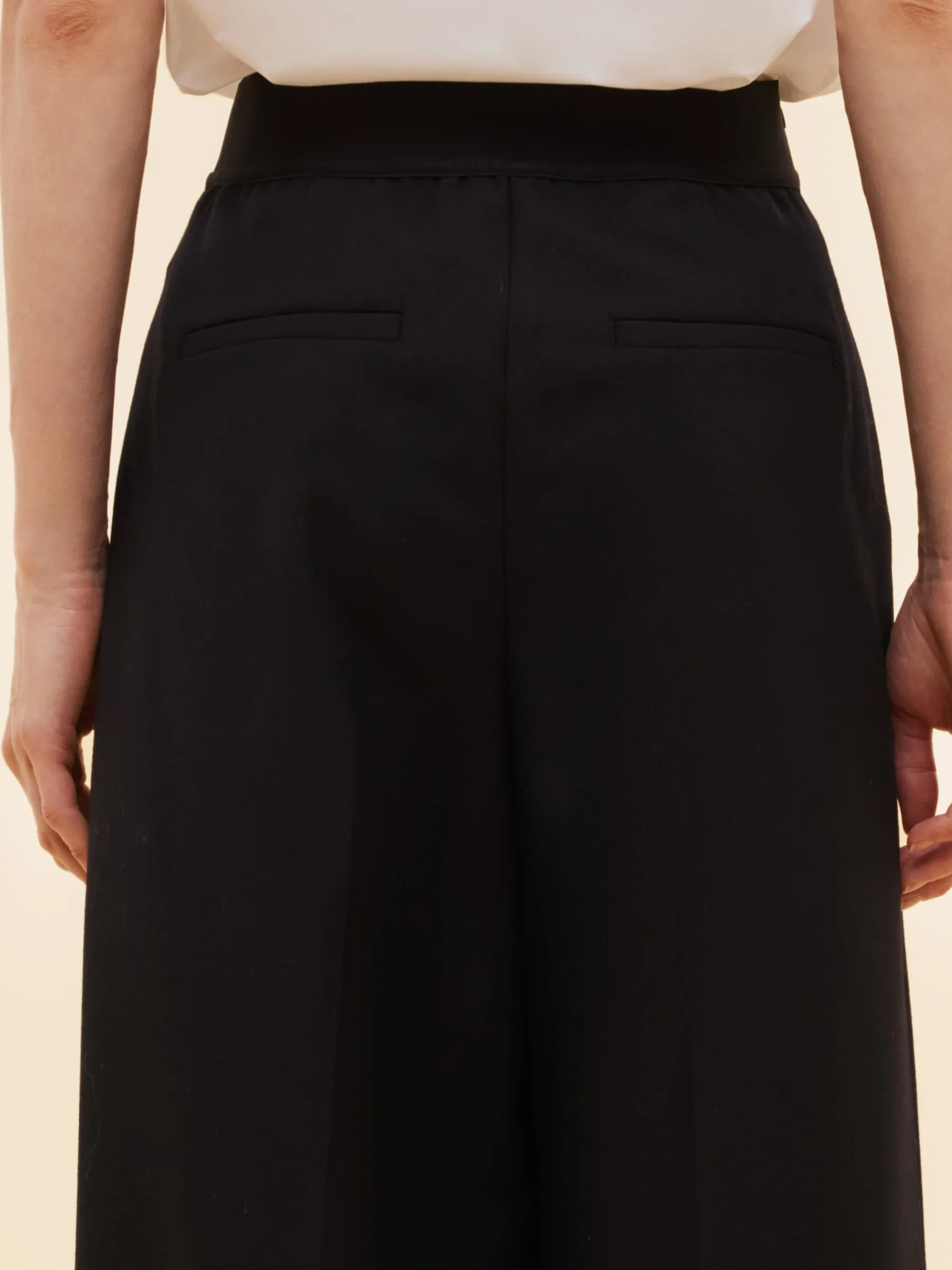 Worsted Wool Blend Straight Wide Leg Women Pants sold by Goelia product image thumbnail 4