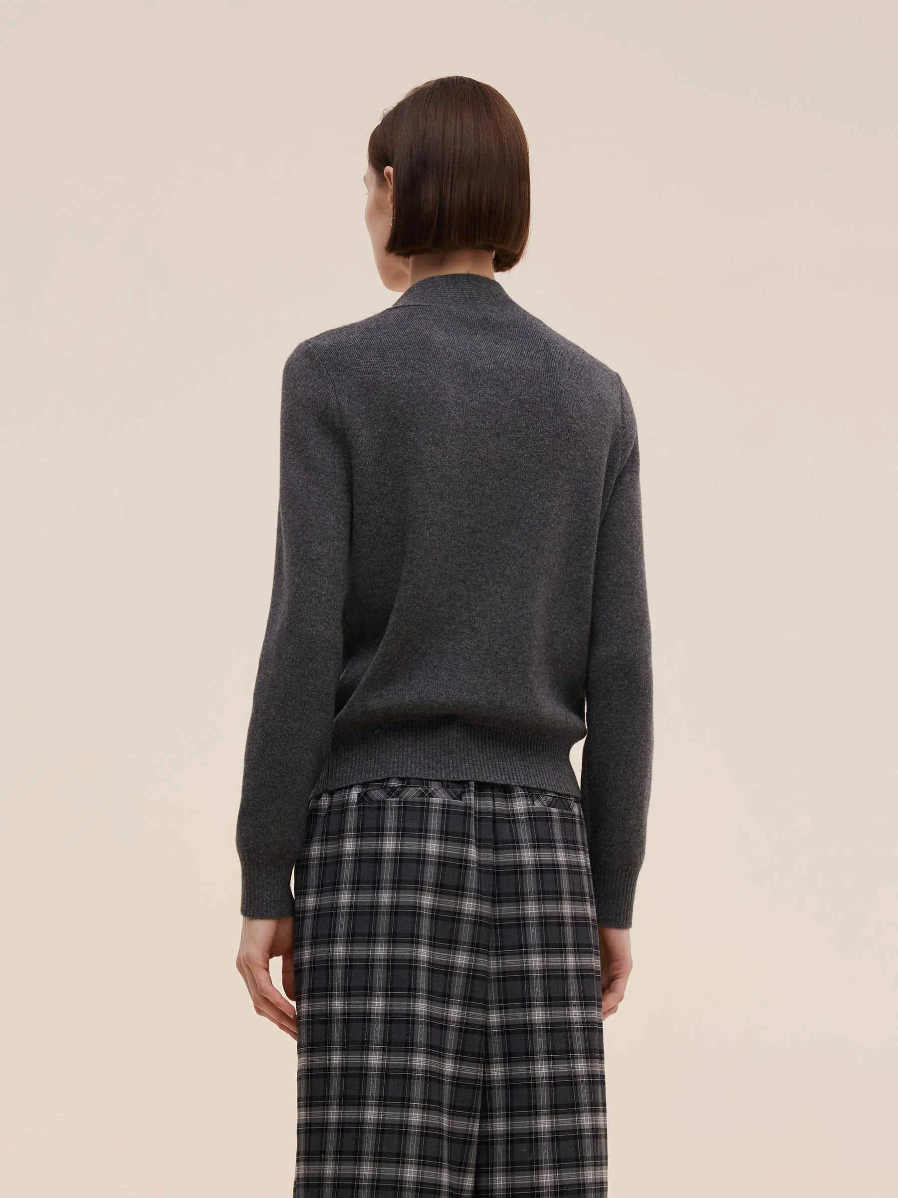 Wool Blend Tie Front Women Knit Top sold by Goelia product image thumbnail 5