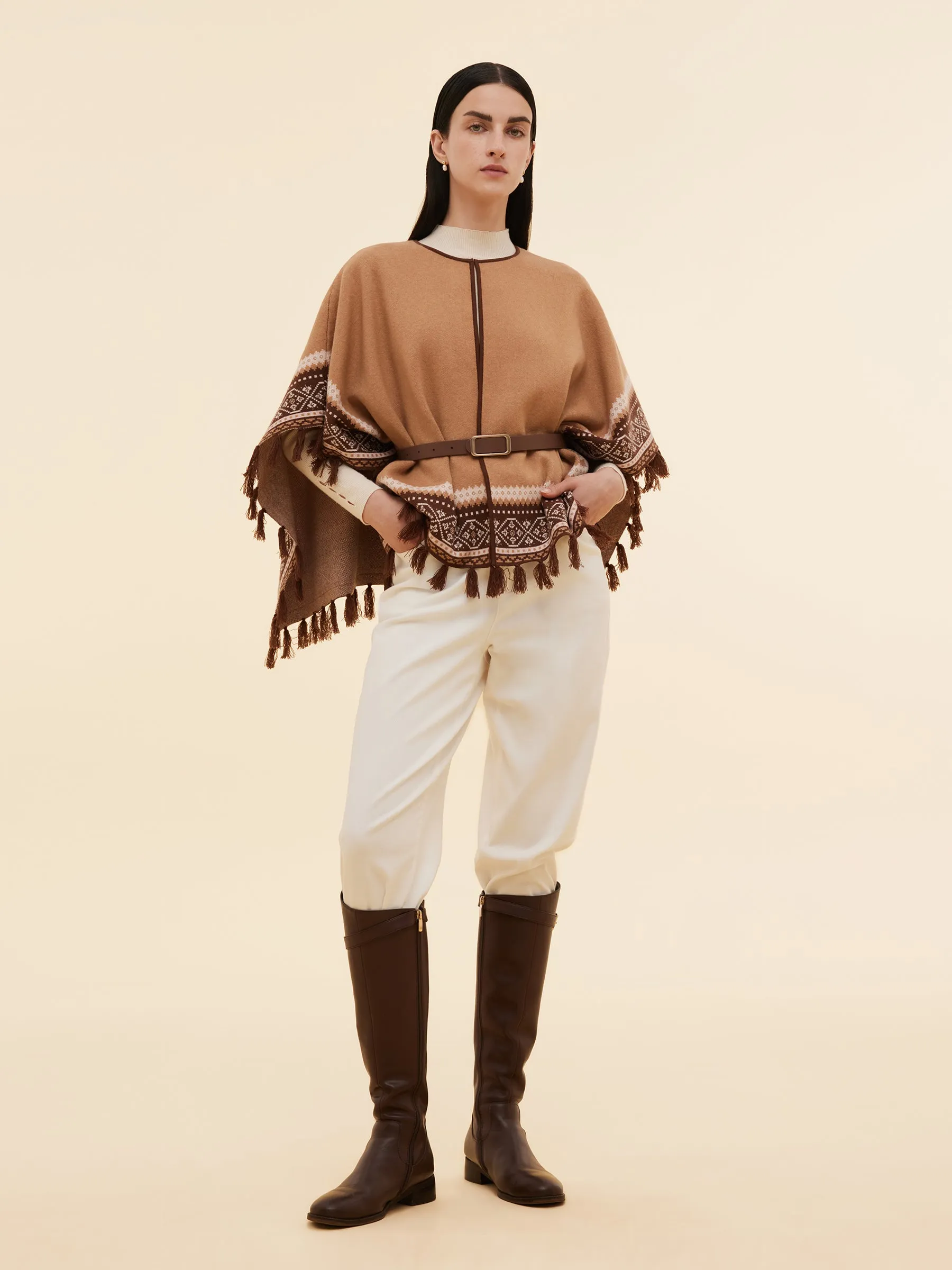 Loose Fringe Women Poncho Sweater sold by Goelia product image thumbnail 2