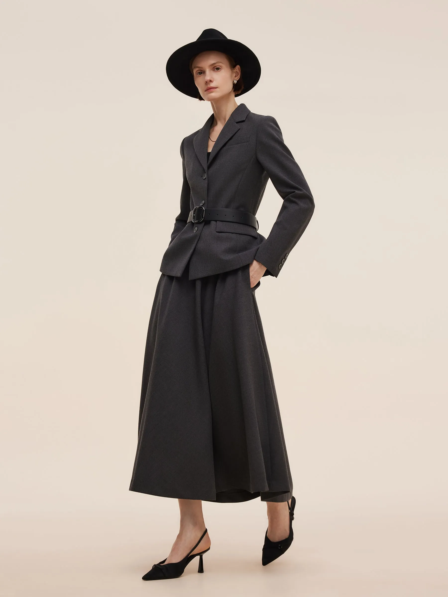 Worsted Wool Blend A-Line Women Skirt sold by Goelia product image thumbnail 5