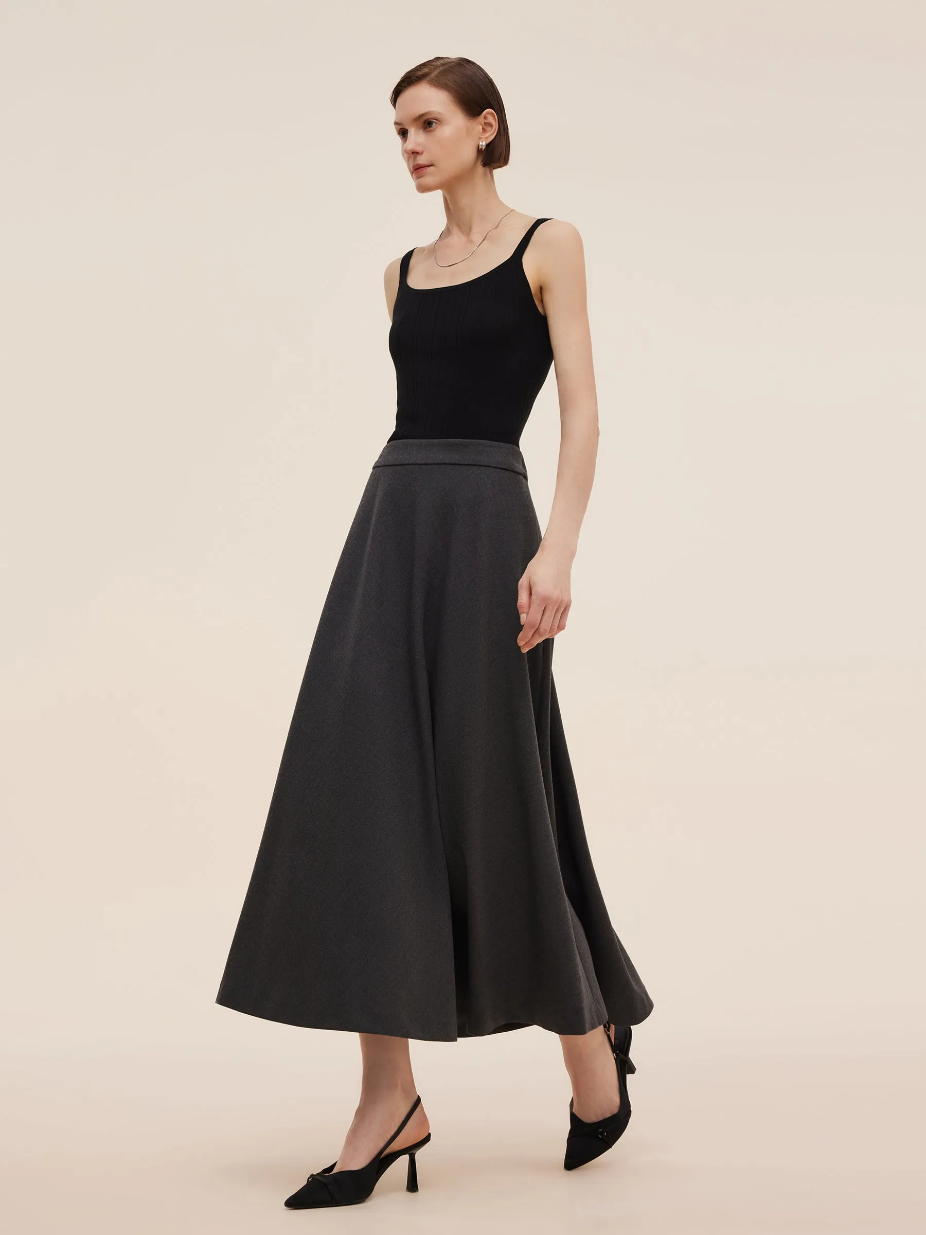 Worsted Wool Blend A-Line Women Skirt sold by Goelia product image thumbnail 4