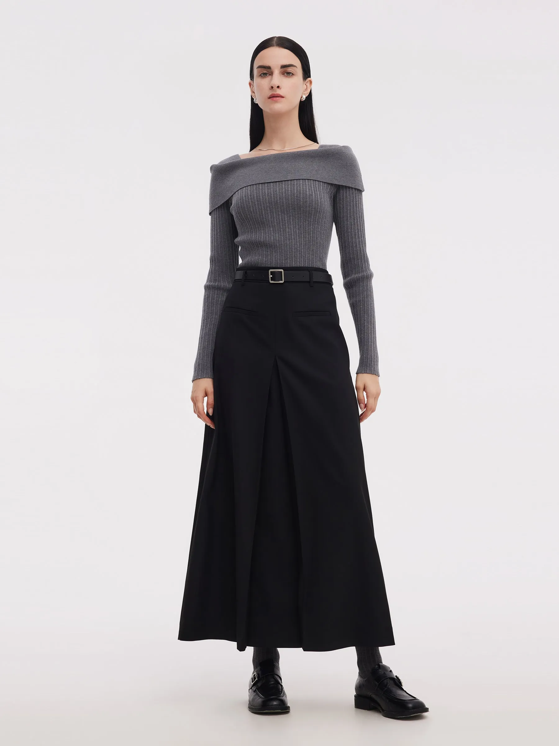 Lyocell Blend Boat Neck Women Knit Top sold by Goelia product image thumbnail 2