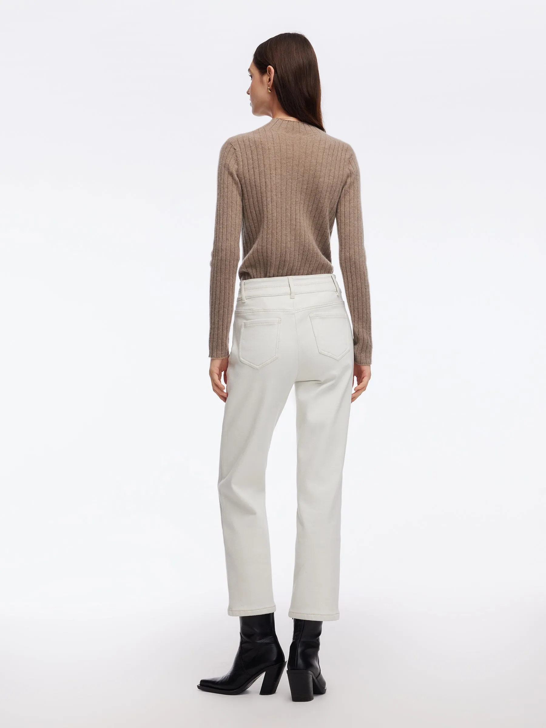 Denim Fleece Lined Women Ankle Length Jeans sold by Goelia product image thumbnail 4