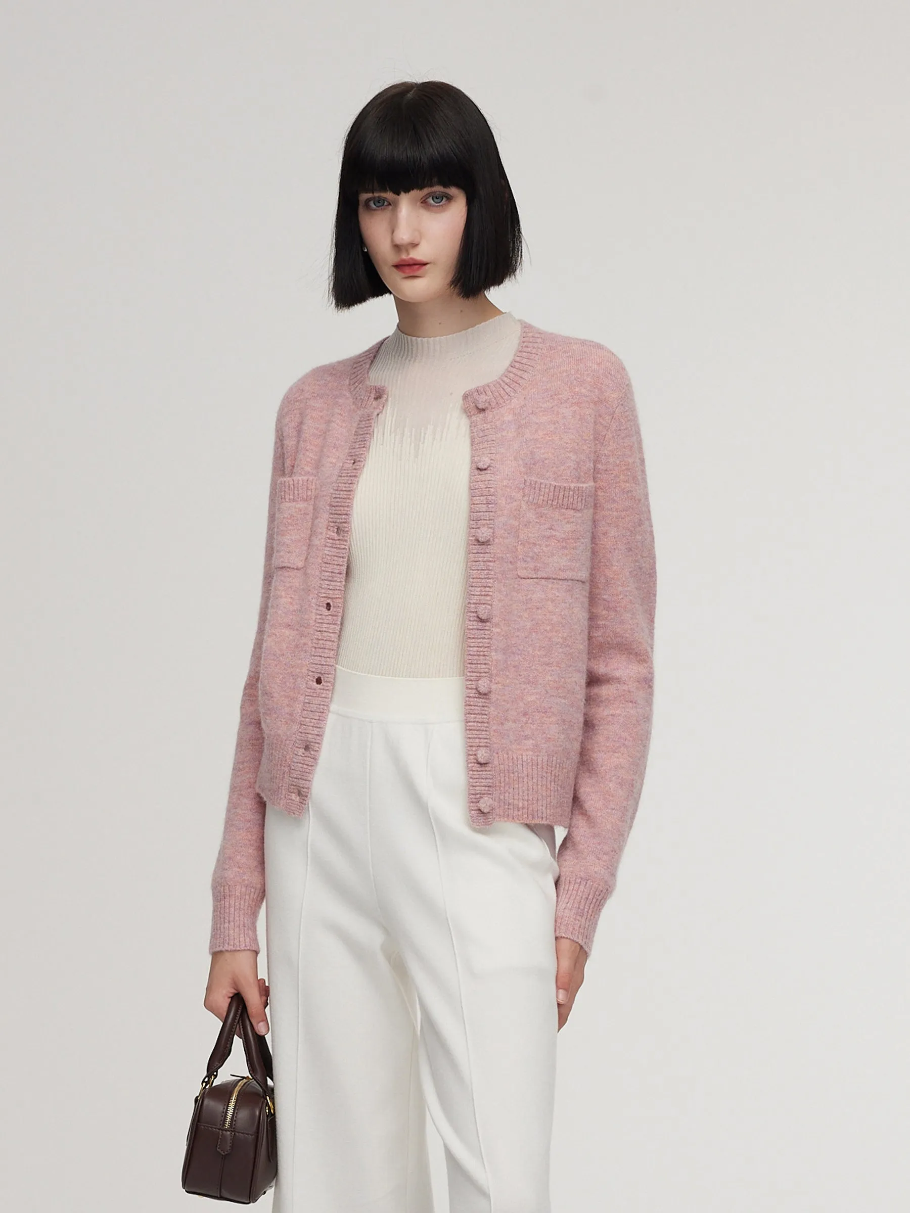 Alpaca Wool Blend Women Cardigan sold by Goelia