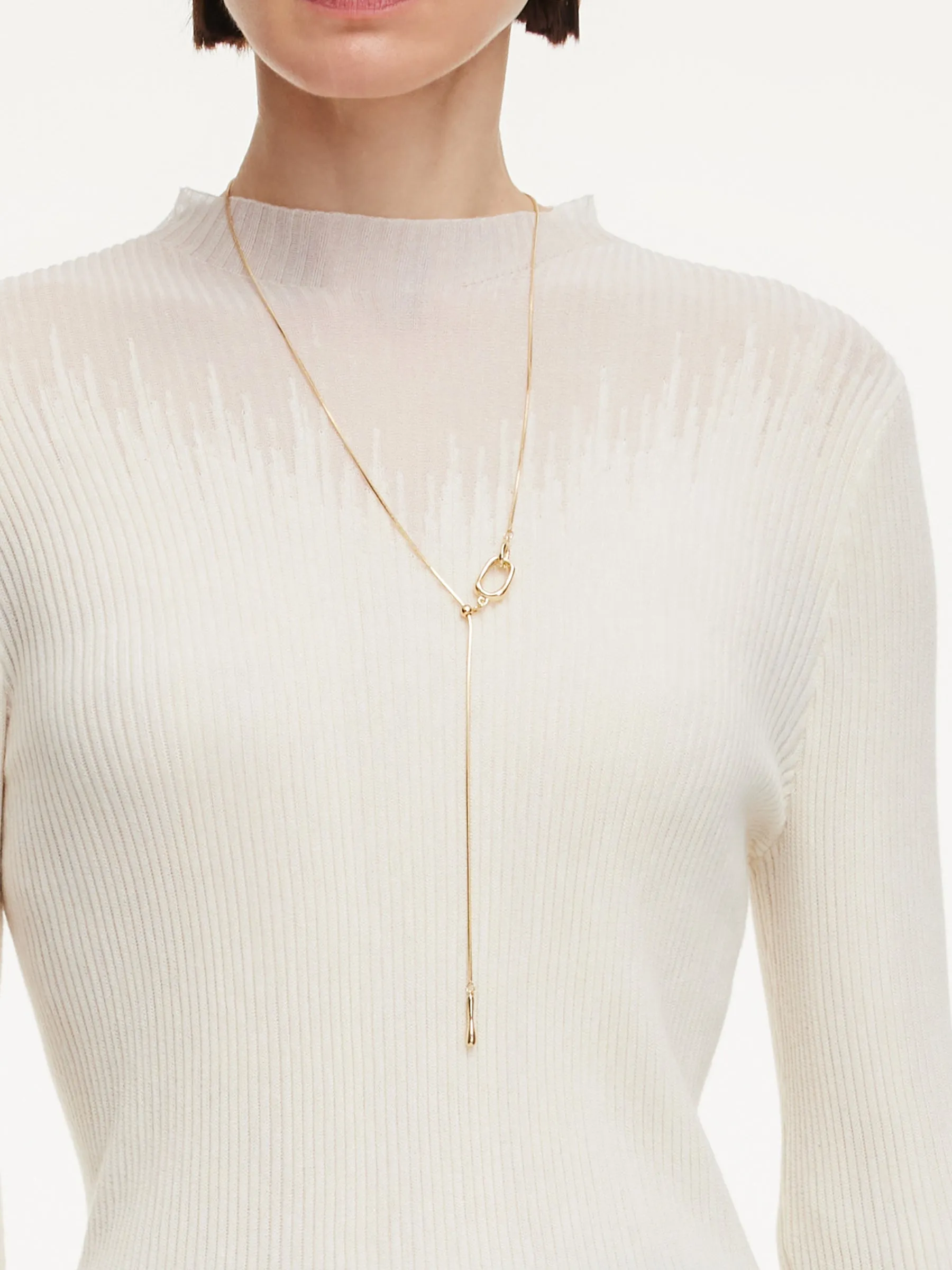 Tencel Wool Blend Mock Neck Women Knit Top sold by Goelia product image thumbnail 5