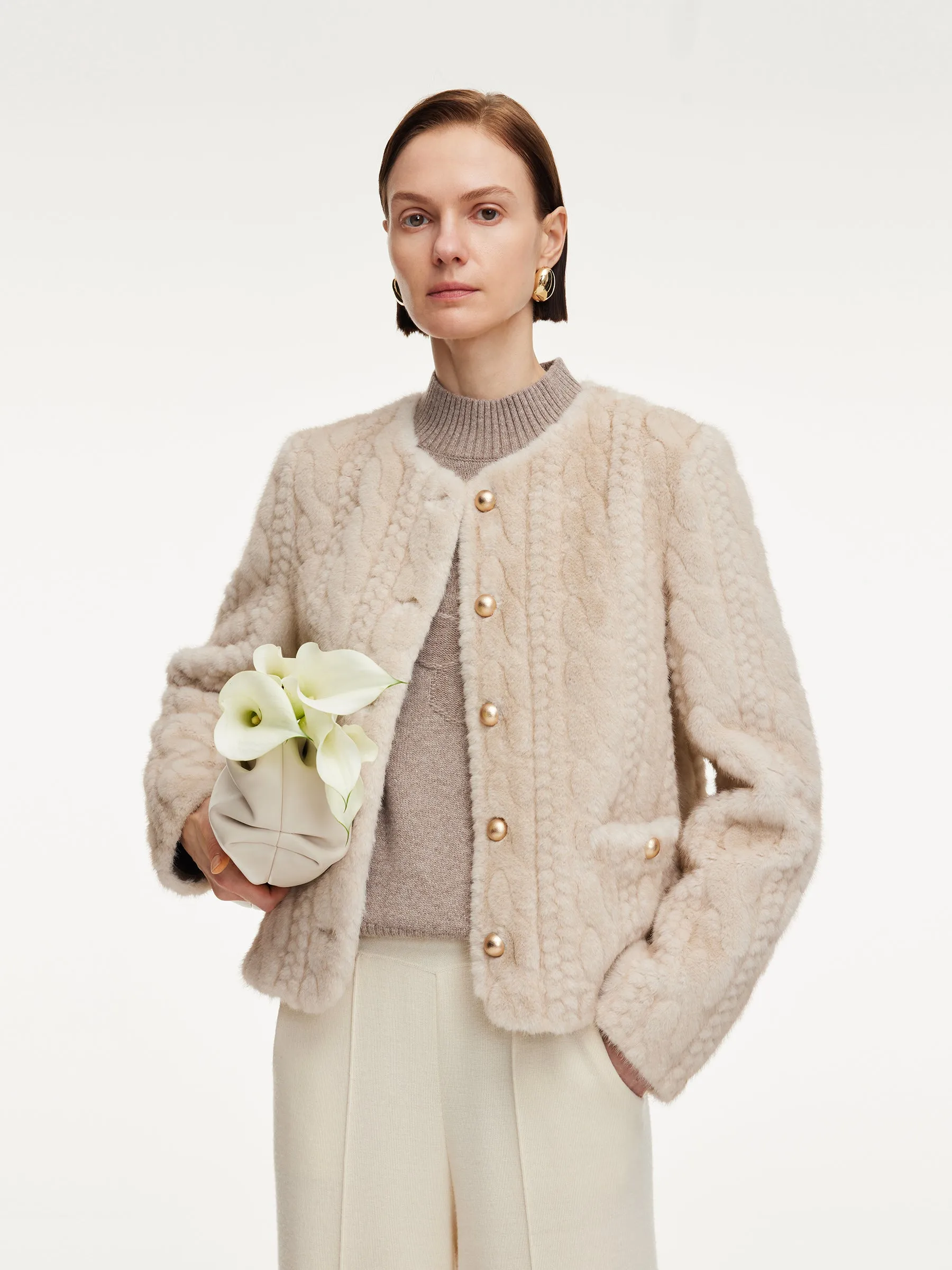 Eco-friendly Faux Fur Textured Women Coat sold by Goelia product image thumbnail 2