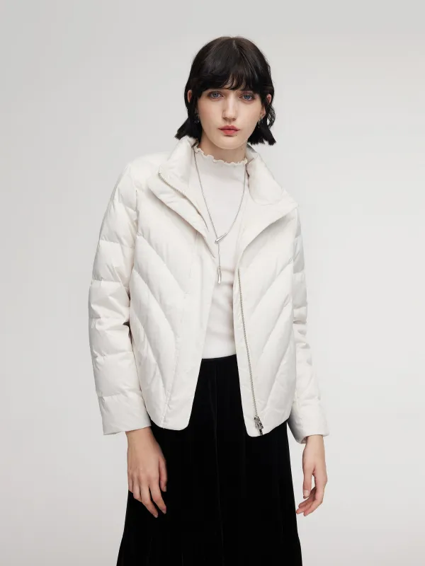 Sequins Embroidered Goose Down Jacket sold by Goelia