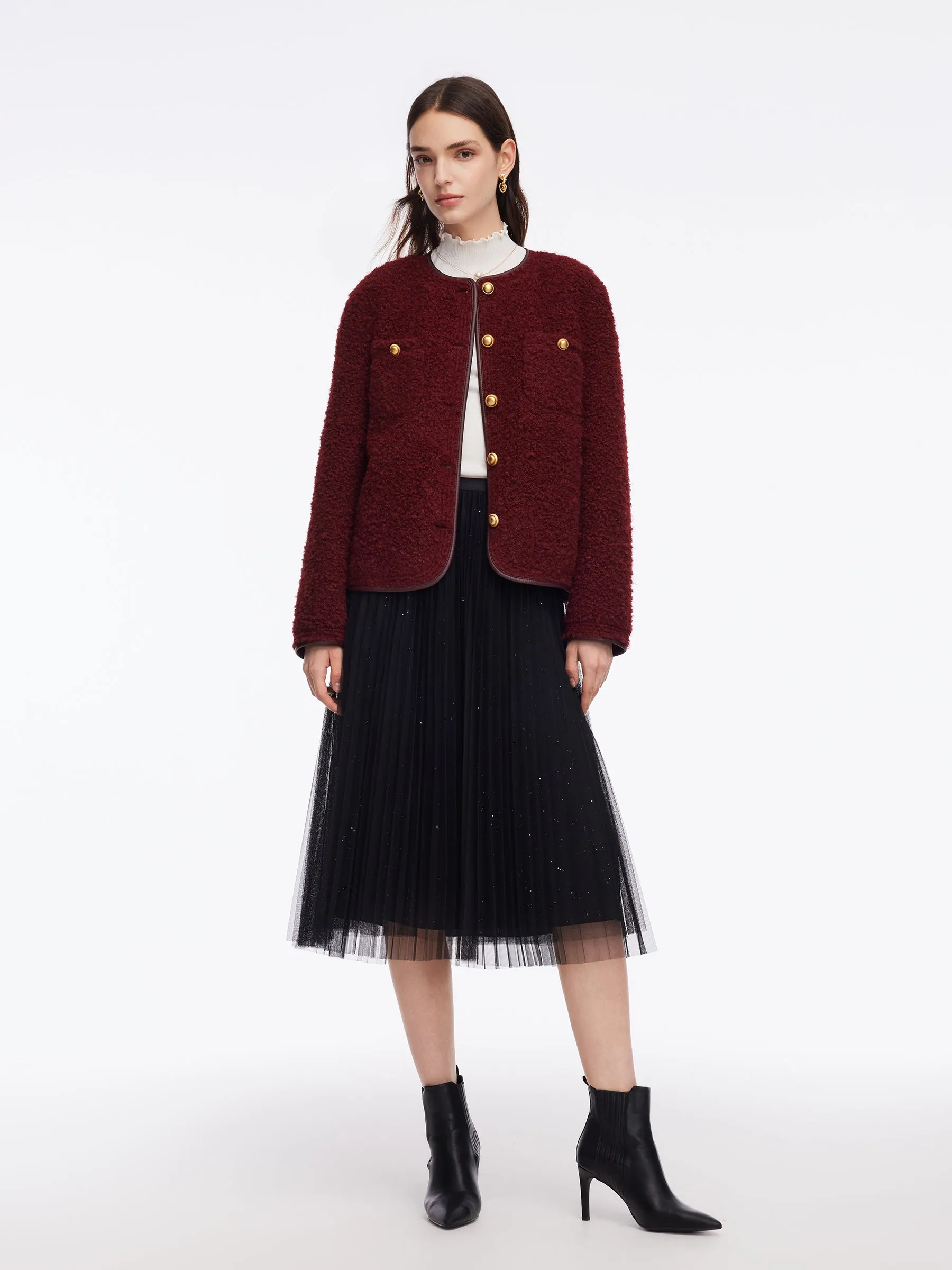 Eco-friendly Sherpa Women Jacket sold by Goelia product image thumbnail 2