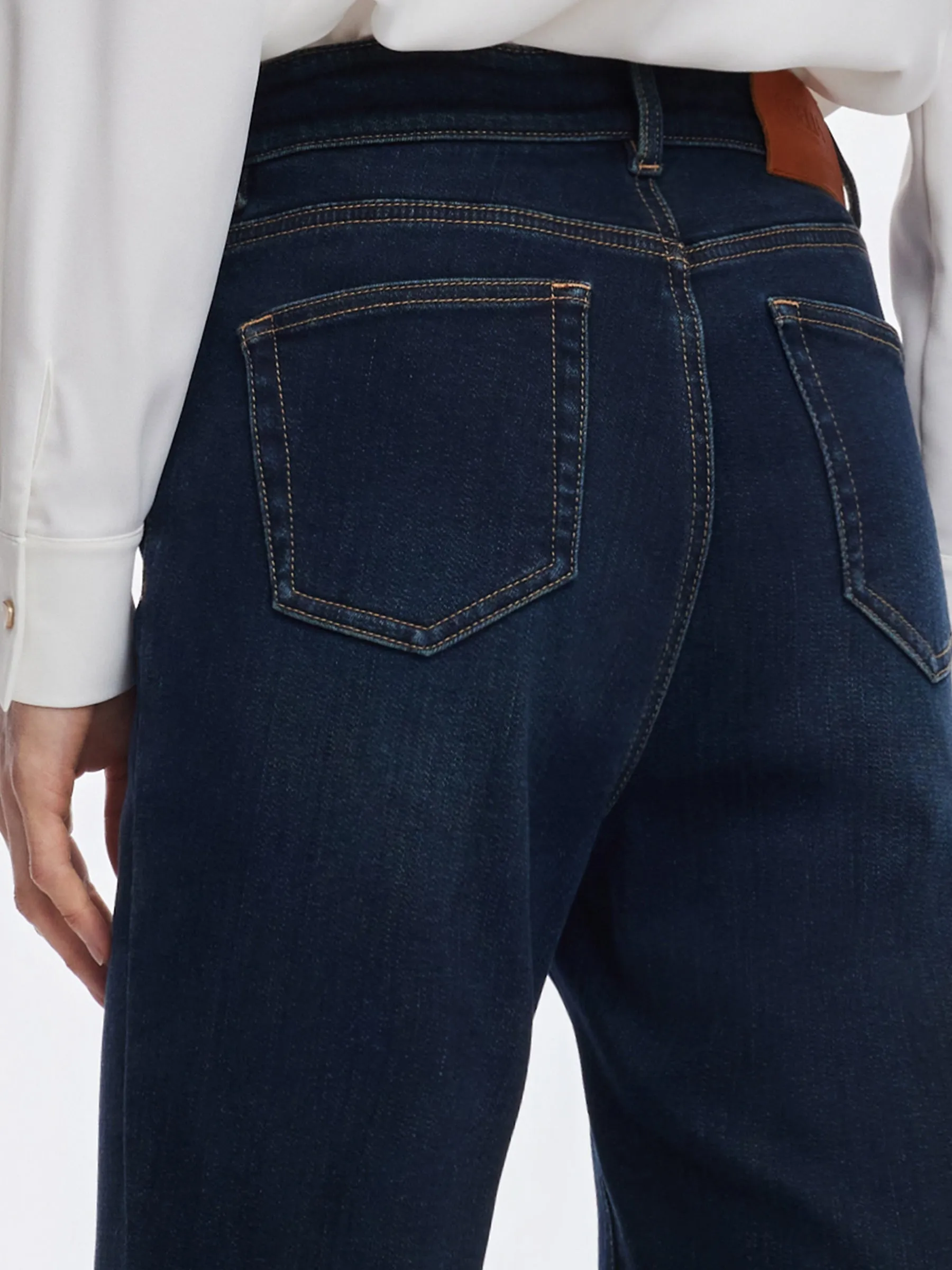 Denim Fleece Lined Women Flared Jeans sold by Goelia product image thumbnail 5