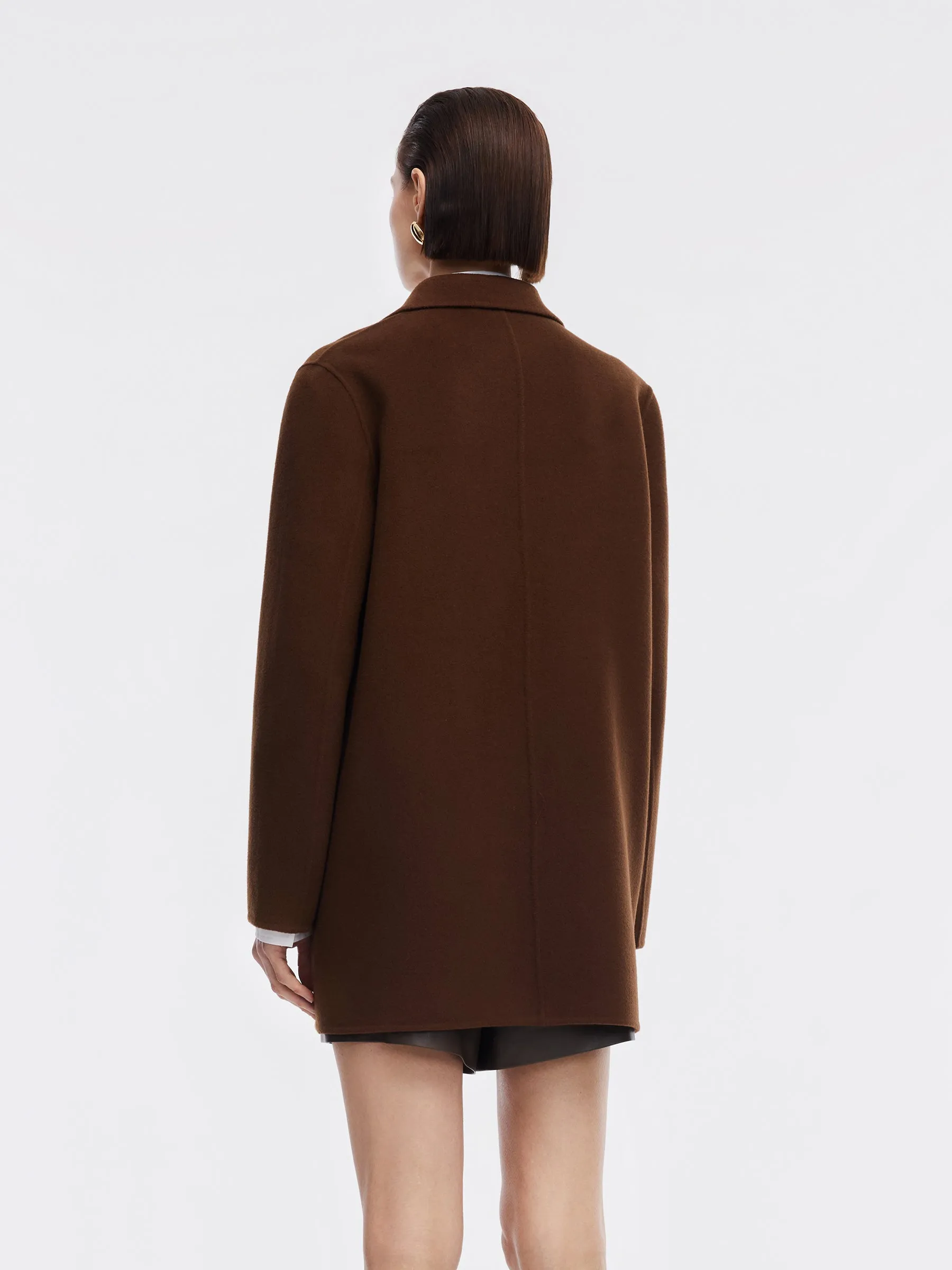 Pre-Order Cashmere Wool Blend Double-Faced Women Coat sold by Goelia product image thumbnail 4