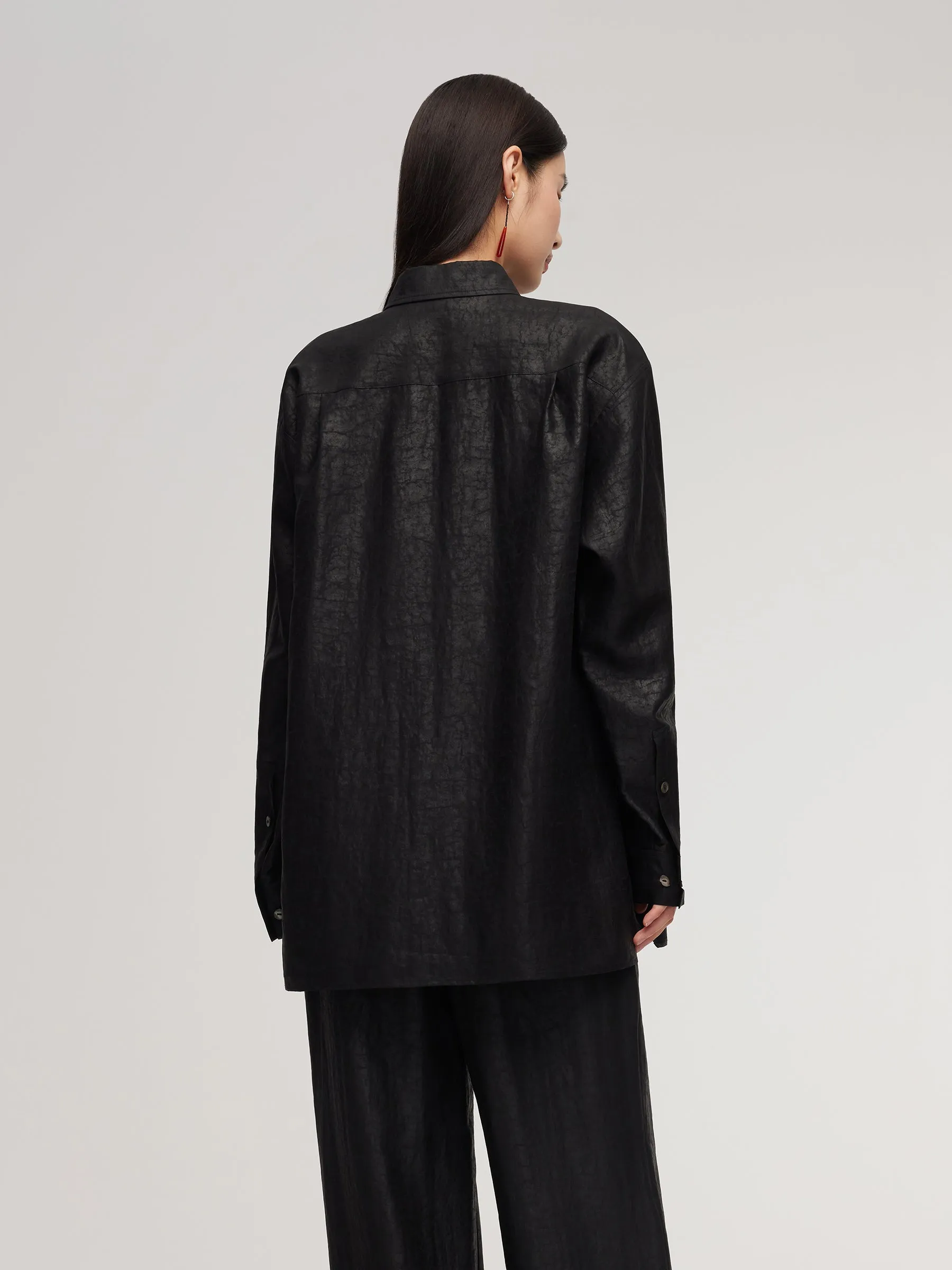 18MM Gambiered Canton Gauze Unisex Shirt sold by Goelia product image thumbnail 3